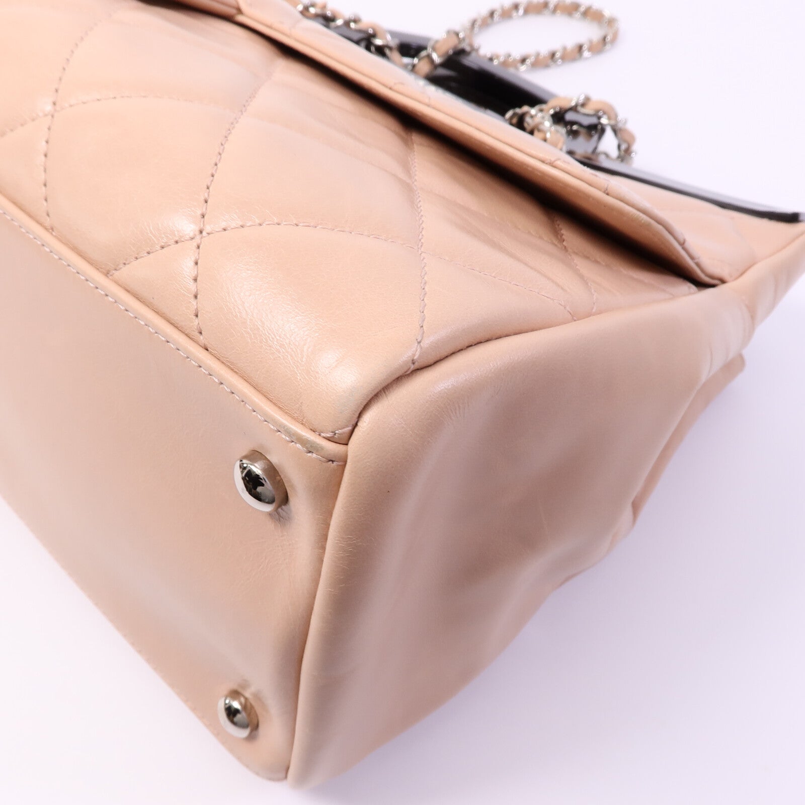 CHANEL 羊皮皮革Chain Shoulder Bag鏈帶肩背袋
