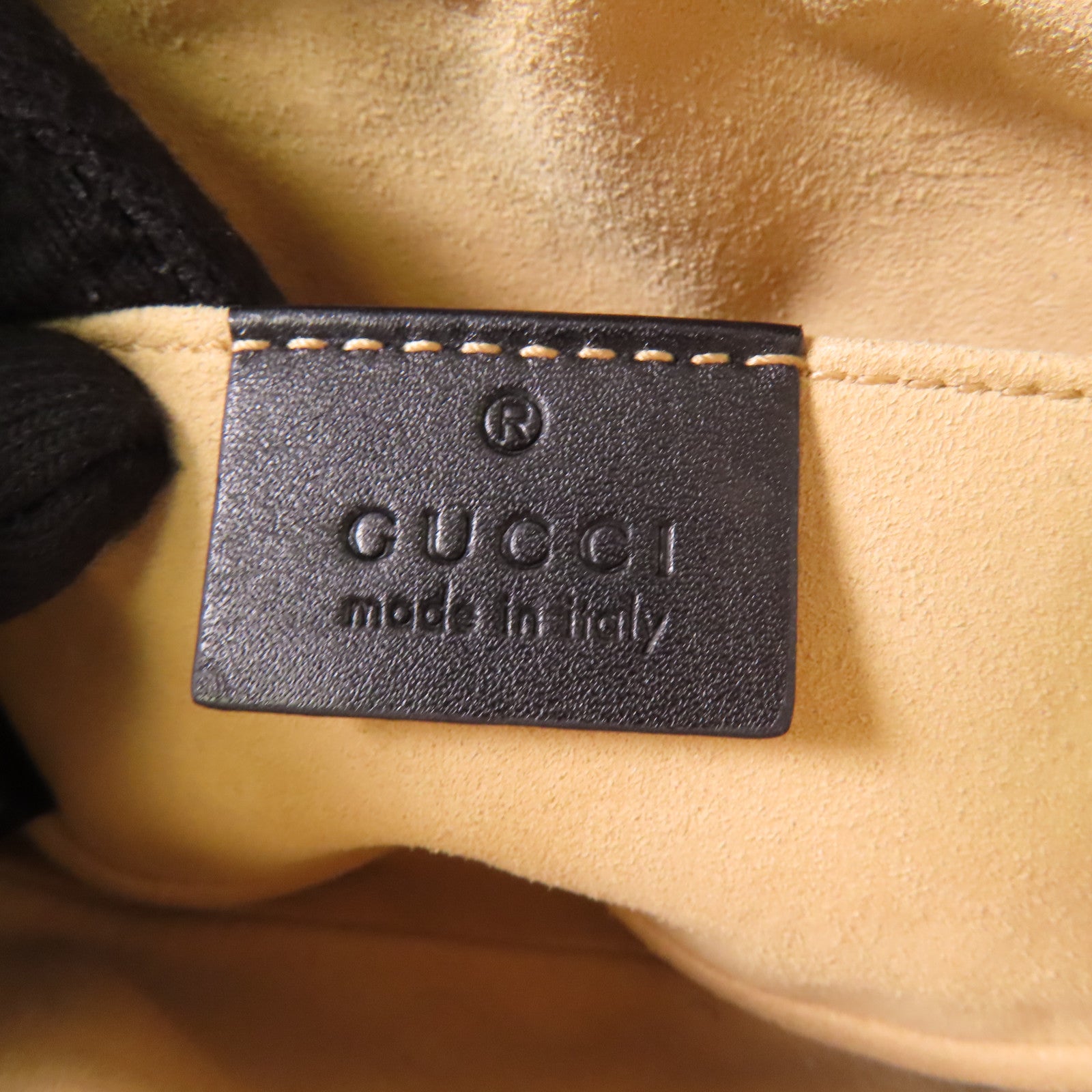 GUCCI 【激減優惠】皮革GG Marmont金扣腰包