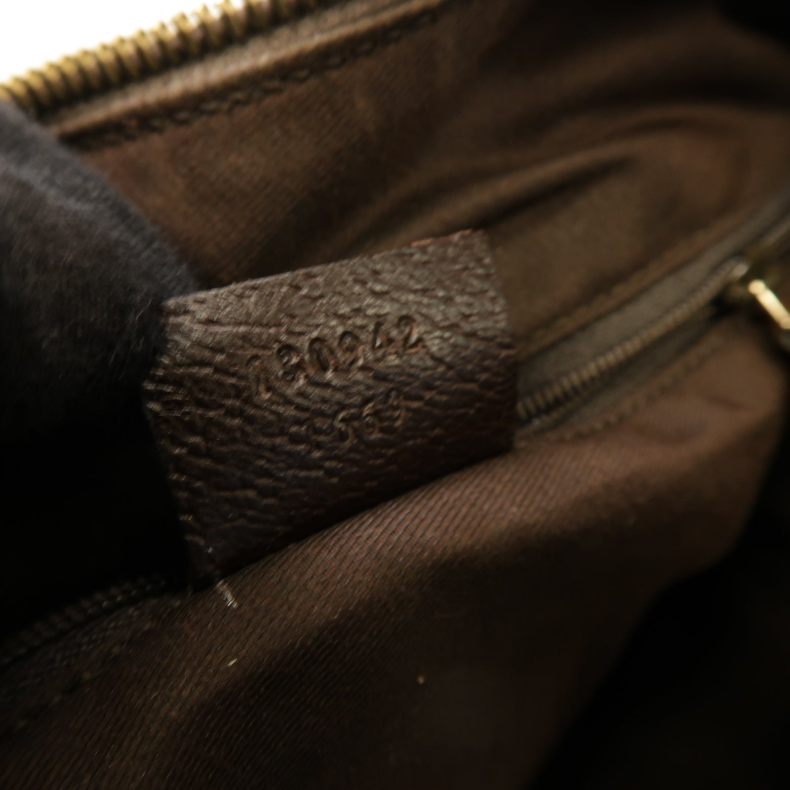 GUCCI 帆布Hand Bag手挽袋銀扣手挽袋啡色