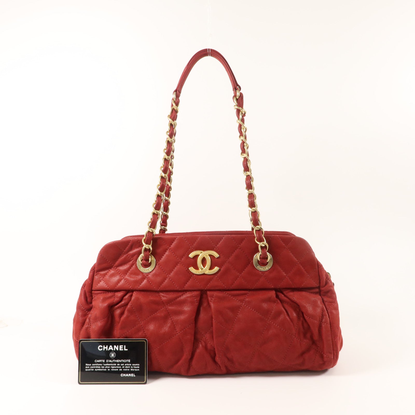 CHANEL 羊皮皮革Shoulder Bag鏈帶肩背袋