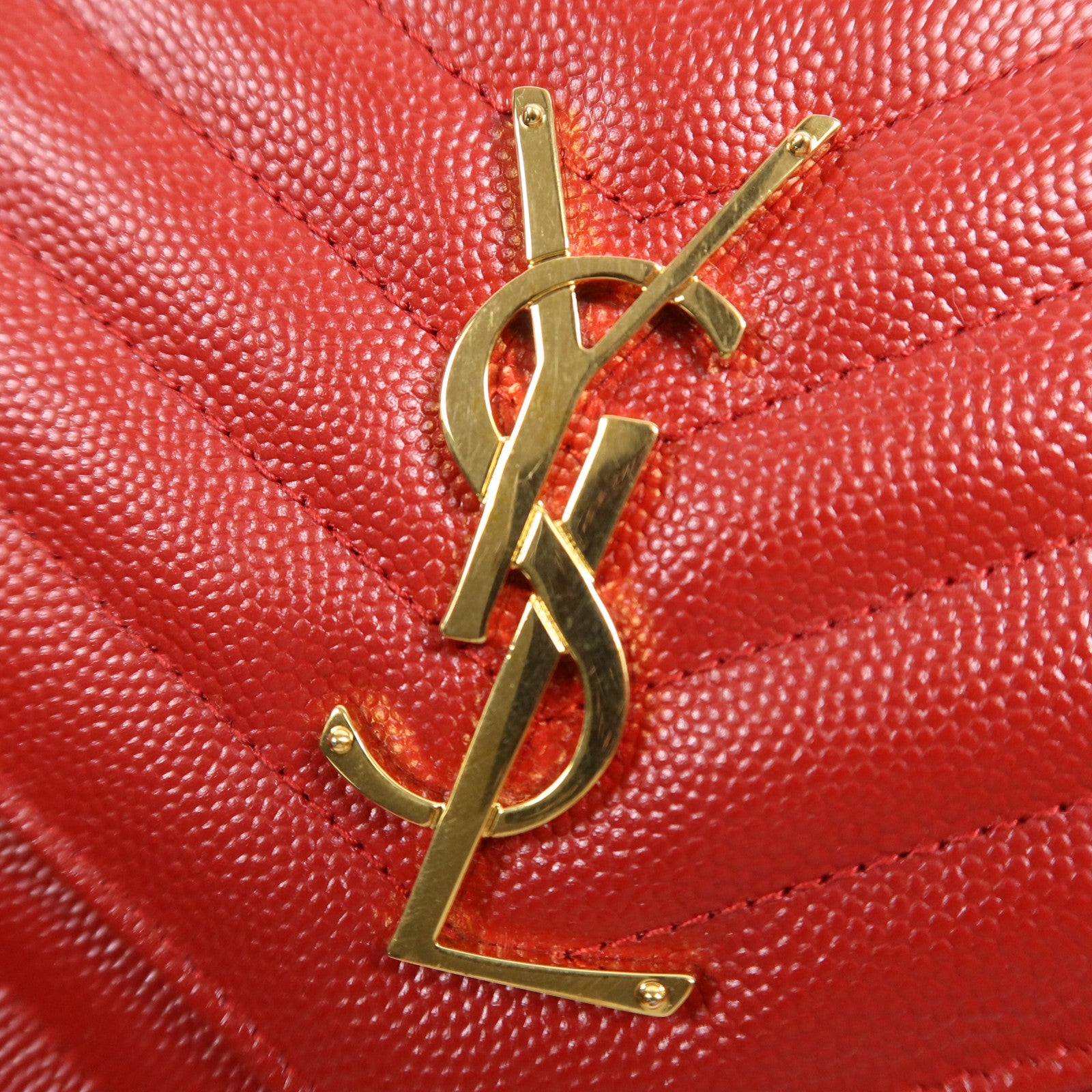 SAINT LAURENT 牛皮皮革Cassandre Envelope金扣鏈帶肩背袋