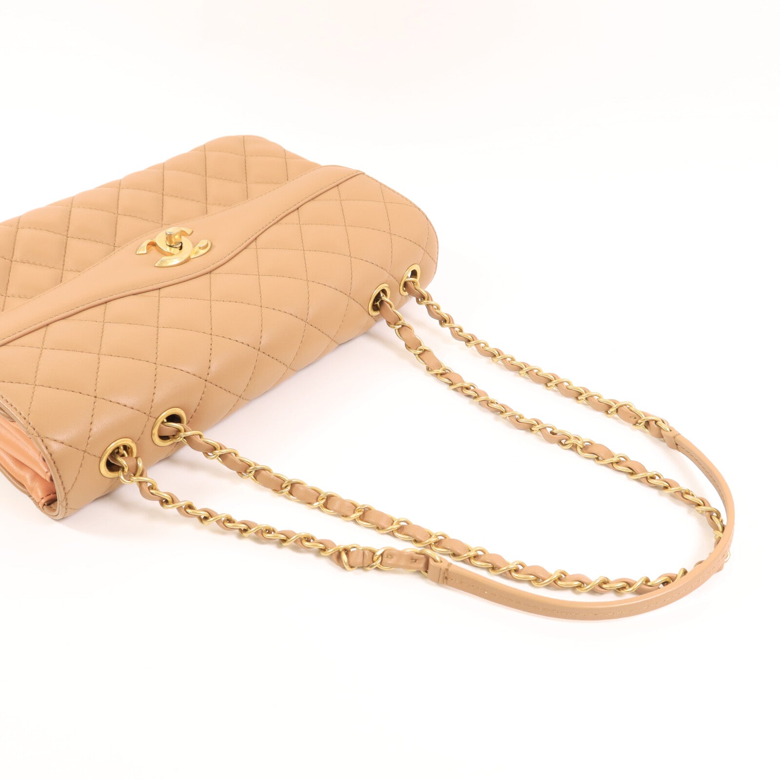 CHANEL 羊皮皮革Chain Shoulder鏈帶肩背袋
