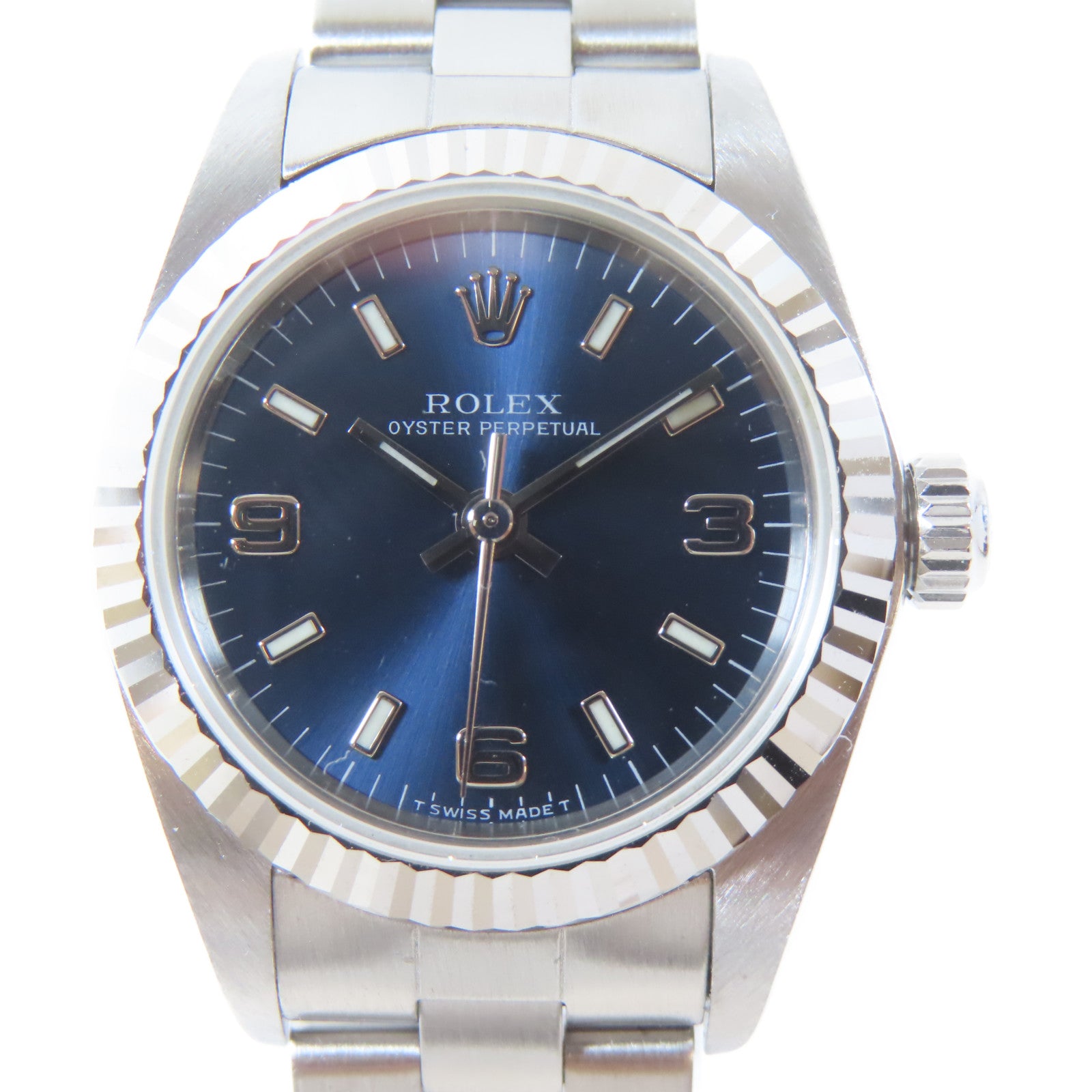 ROLEX Datejust不鏽鋼手錶自動機芯藍色#16.5cm