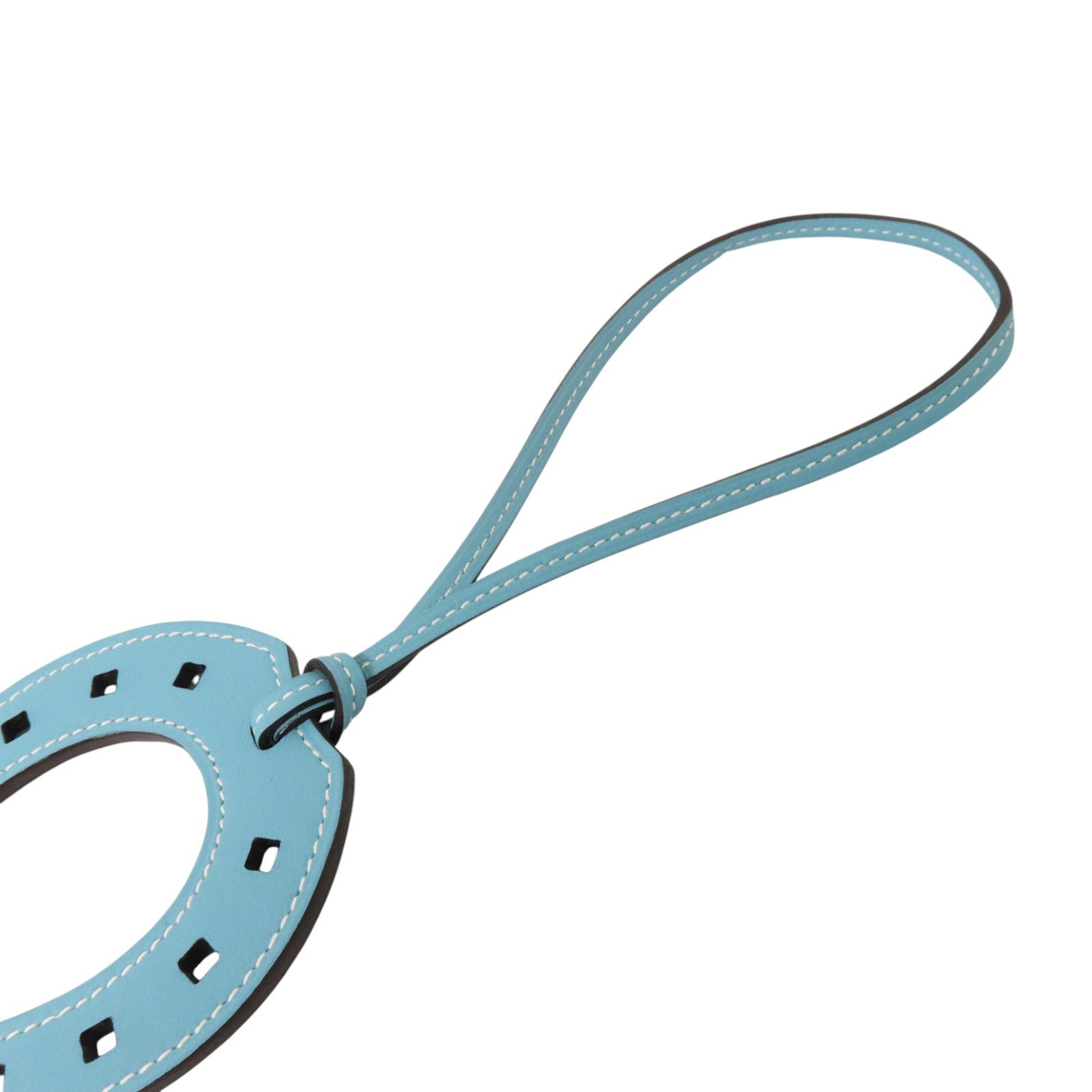 HERMES Swift皮革Padlock HorseShoe Charm掛飾