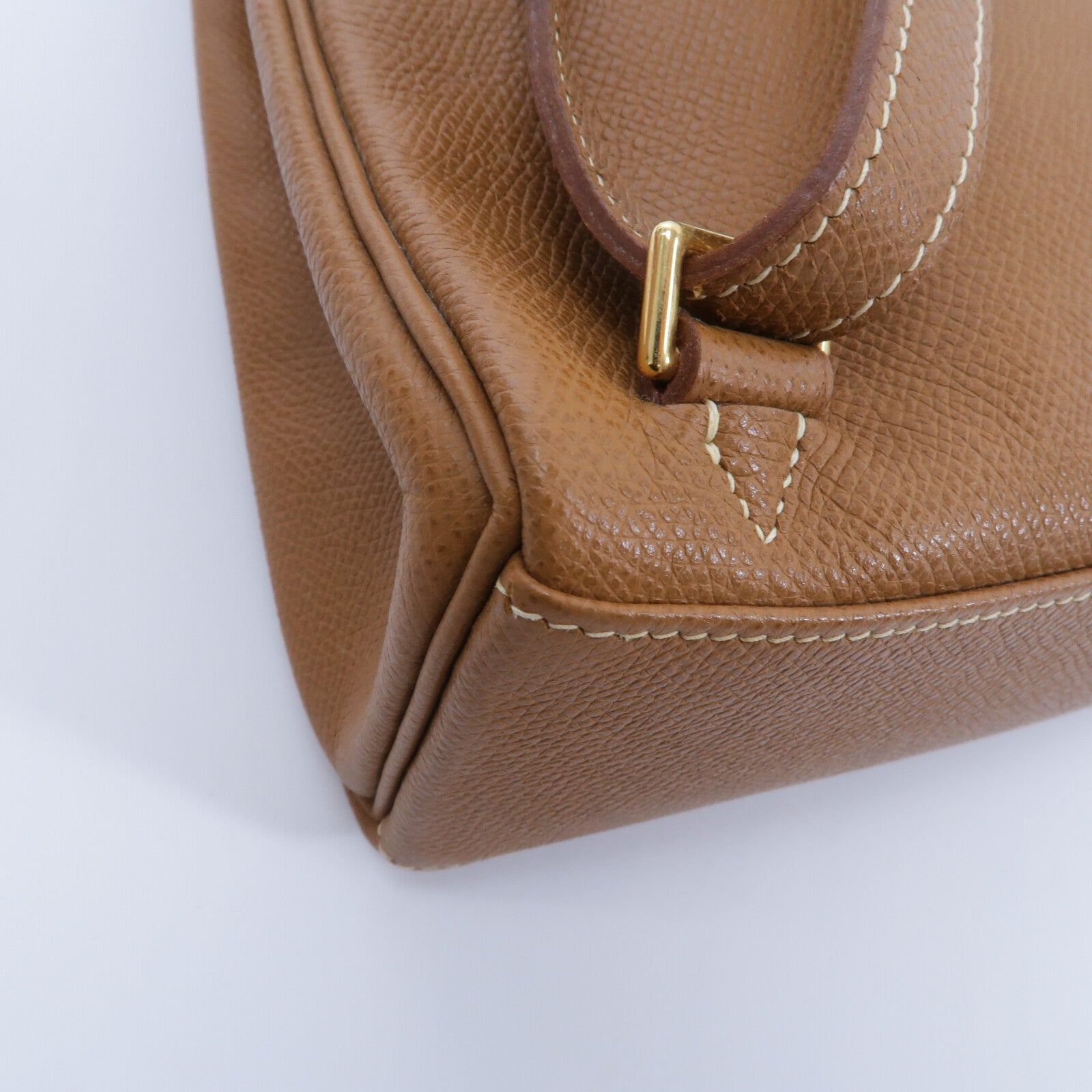 HERMES Epsom皮革Vintage Kelly Ado背包Gold