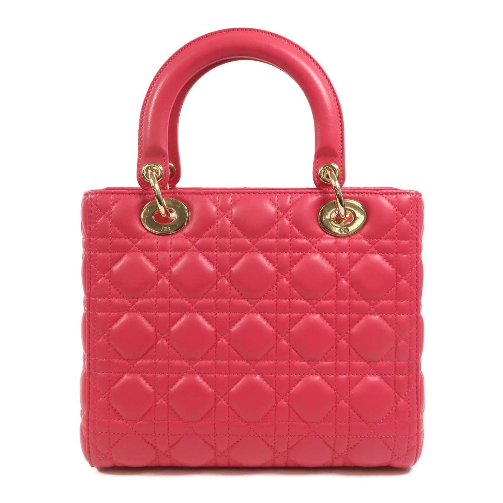 Dior 羊皮皮革Lady Dior Medium手挽肩背兩用袋