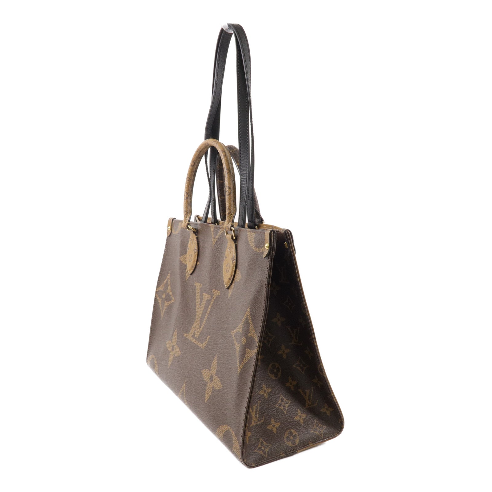 LOUIS VUITTON Monogram Giant On The Go MM手挽肩背兩用袋