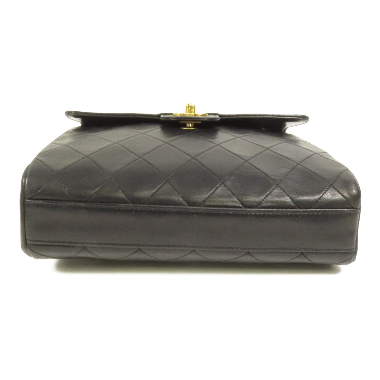 CHANEL 羊皮皮革Vintage Matelasse Shoulder Bag金扣鏈帶肩背袋