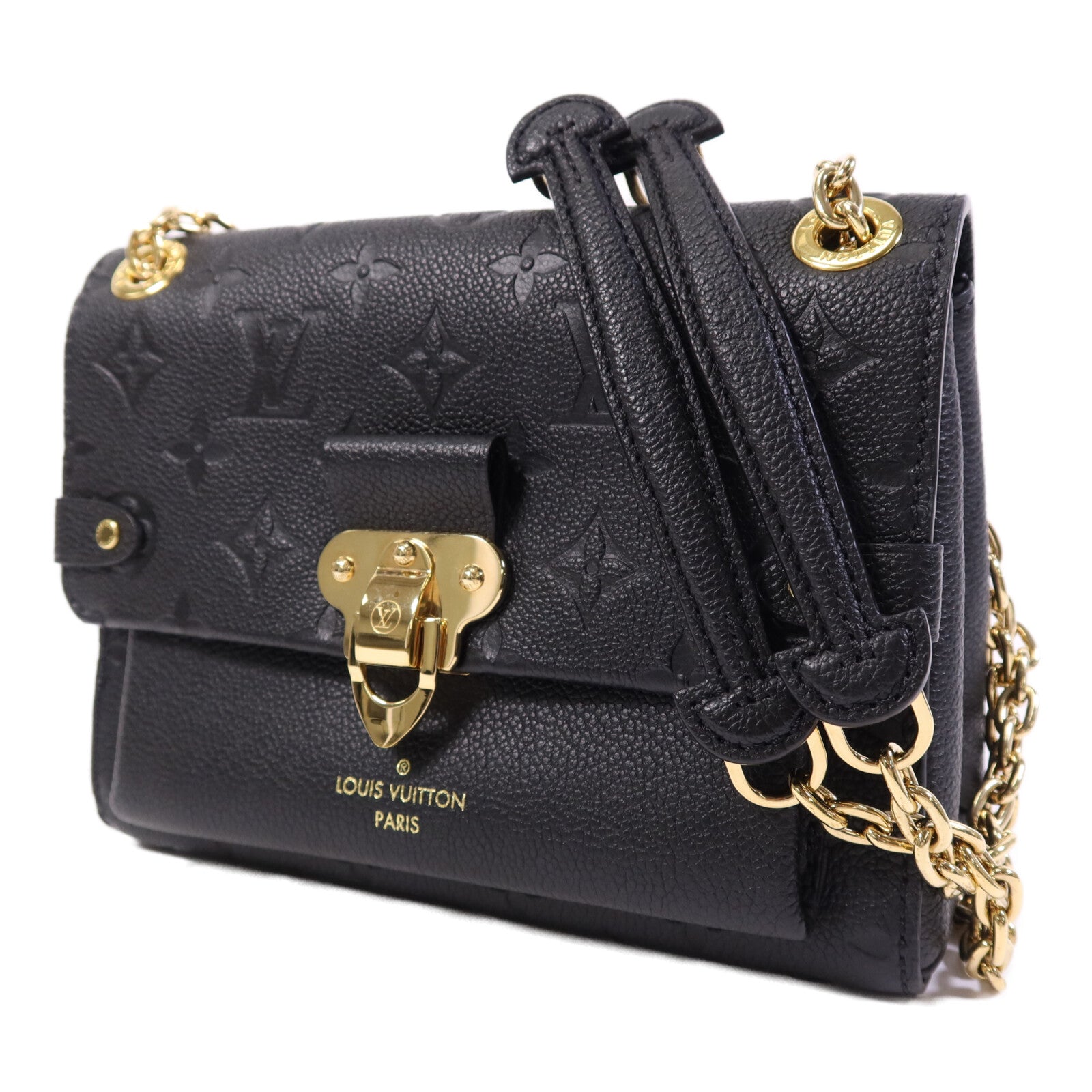 LOUIS VUITTON Monogram Empreinte Vavin BB金扣鏈帶肩背袋