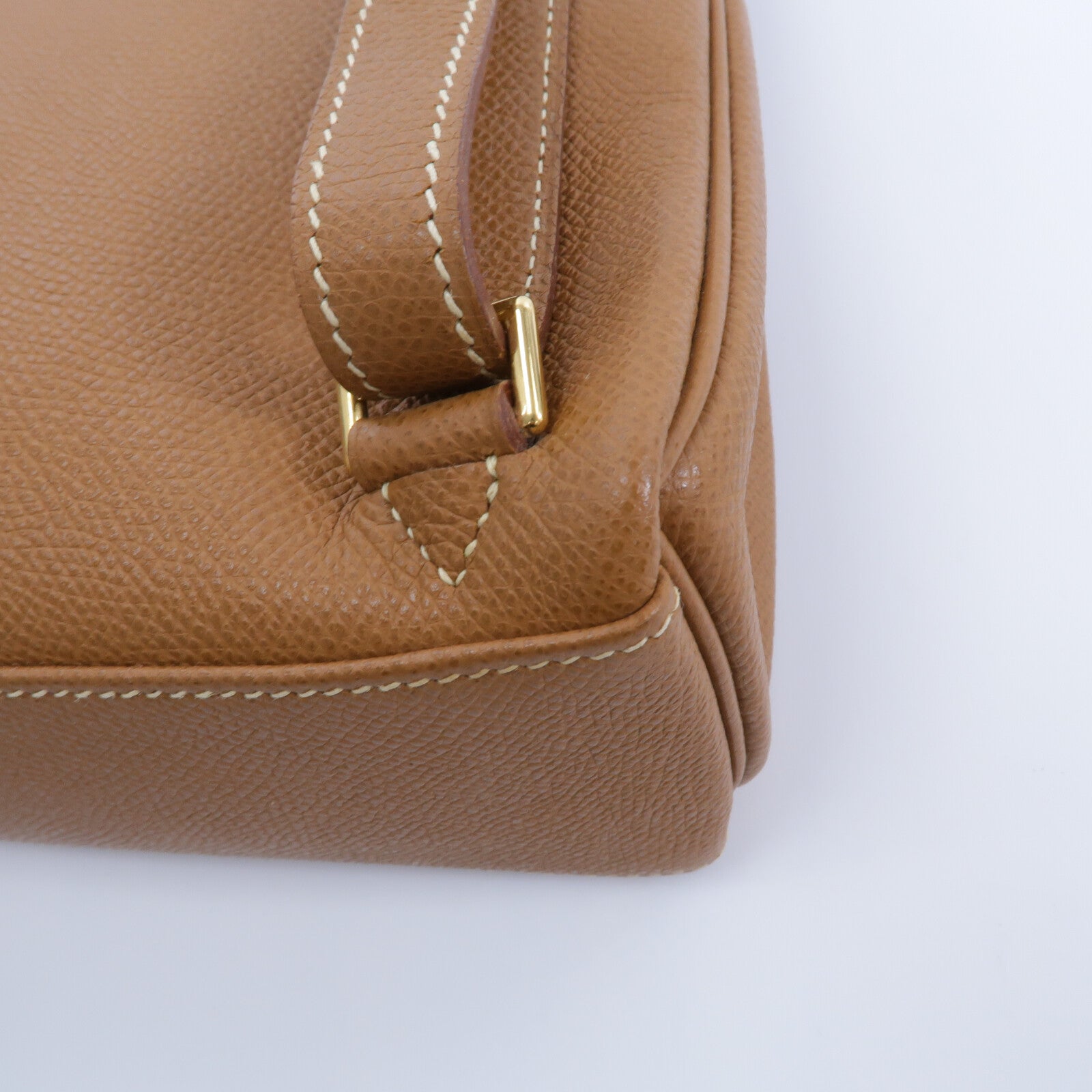 HERMES Epsom皮革Vintage Kelly Ado背包Gold