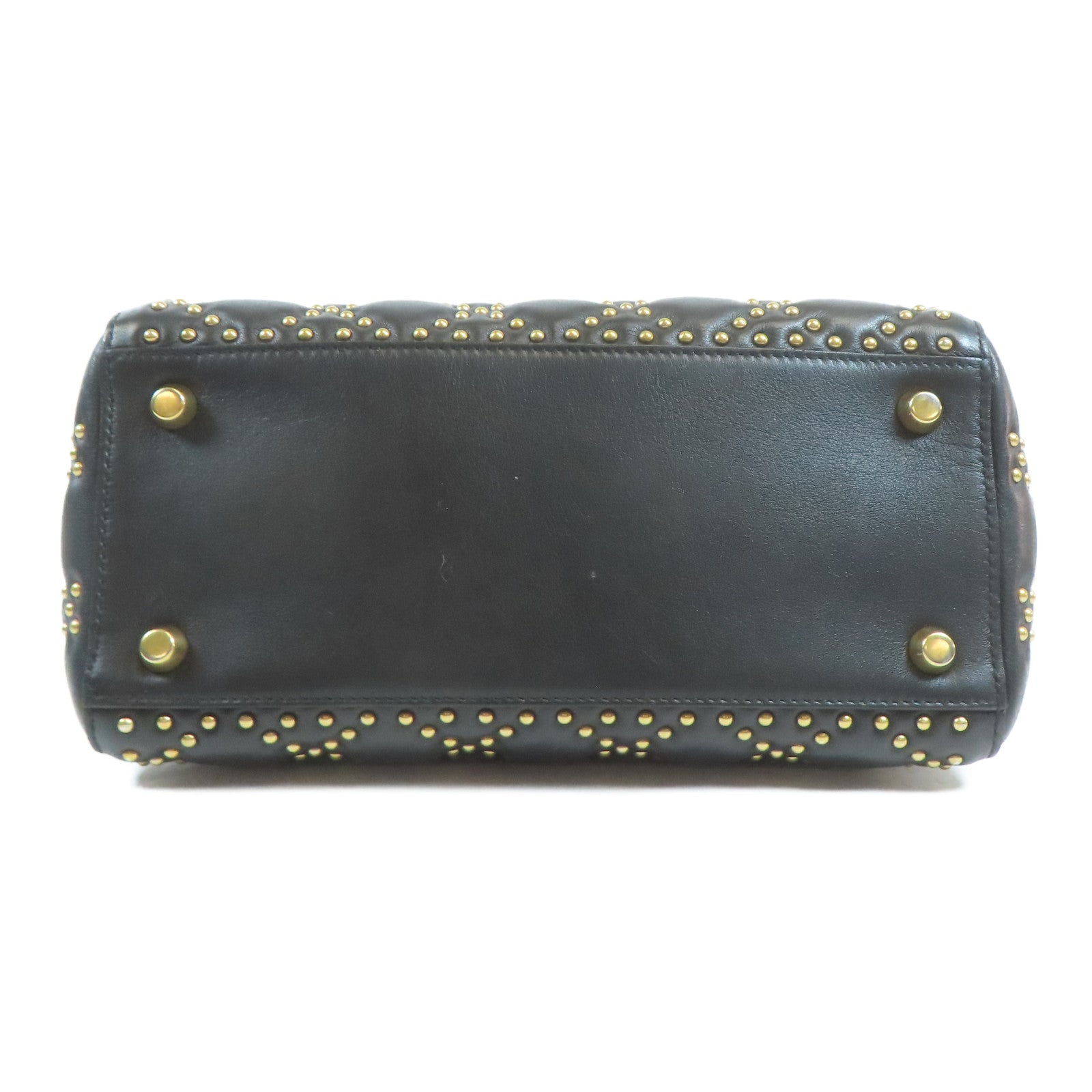 Dior 羊皮皮革Lady Dior金扣手挽肩背兩用袋