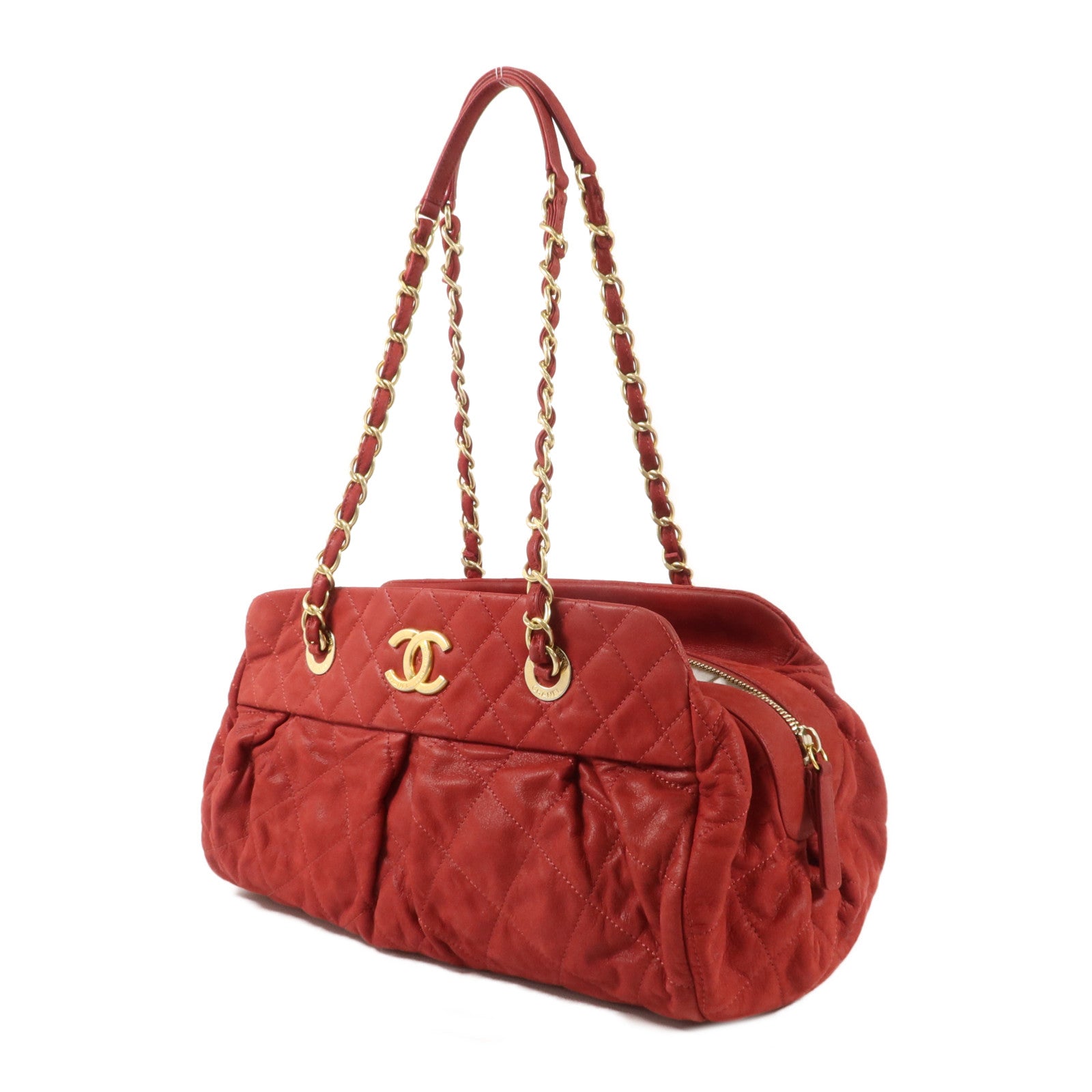 CHANEL 羊皮皮革Shoulder Bag鏈帶肩背袋
