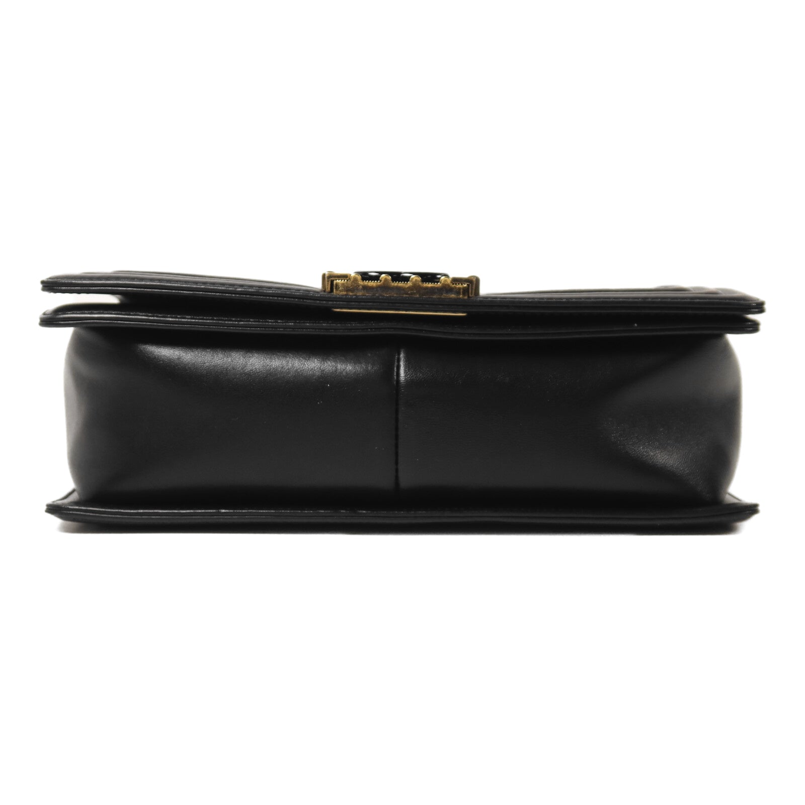 CHANEL 牛皮皮革Boy 25 Studded Handle Flap金扣鏈帶肩背袋