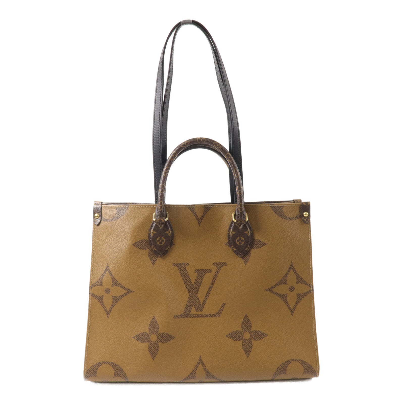 LOUIS VUITTON Monogram Giant On The Go MM手挽肩背兩用袋