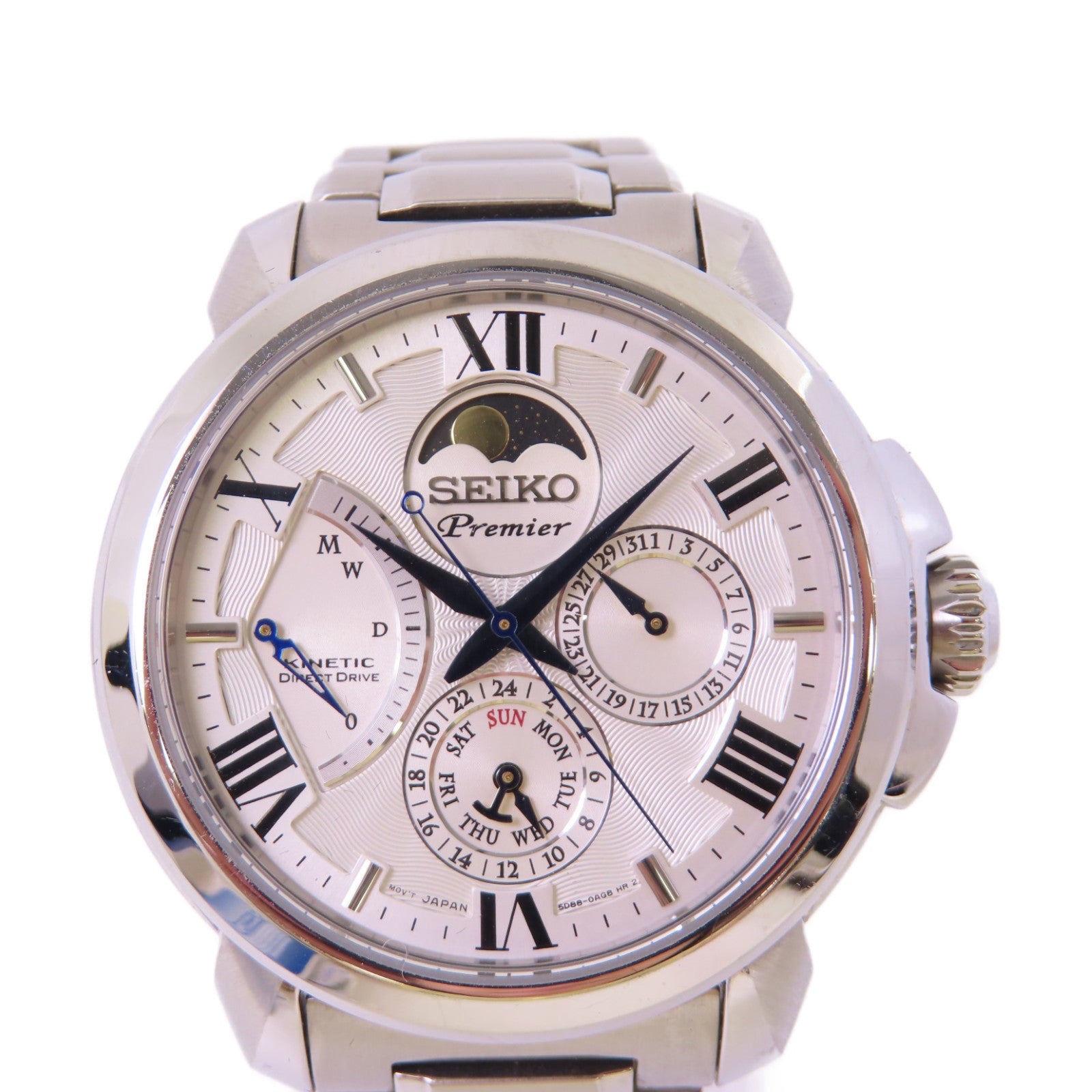 SEIKO Premier不鏽鋼石英機芯手錶貝殼色