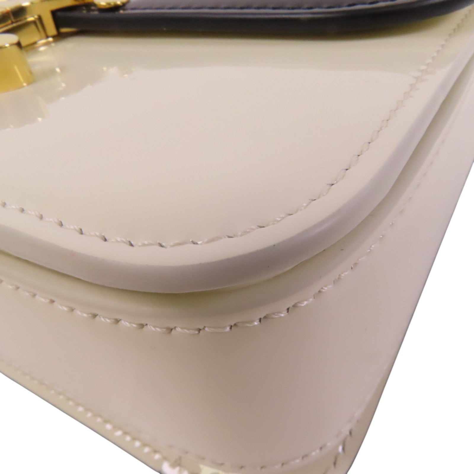 CELINE 漆皮皮革Teen Garance金扣肩背袋