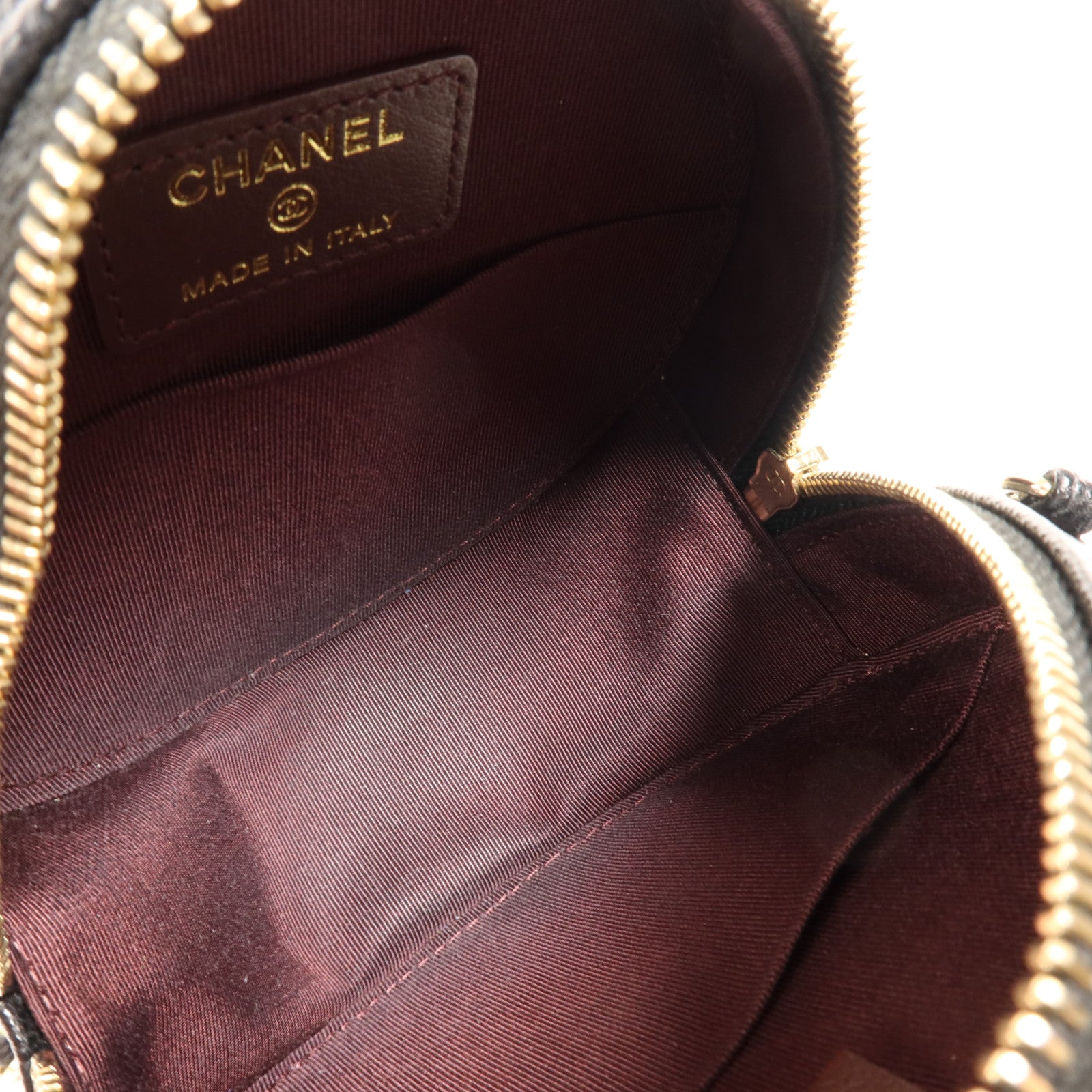 CHANEL 牛皮皮革Shoulder Bag金扣鏈帶肩背袋