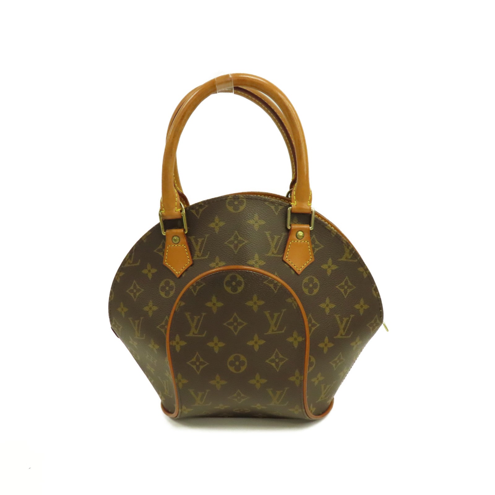 LOUIS VUITTON Monogram Ellipse PM金扣手挽袋啡色