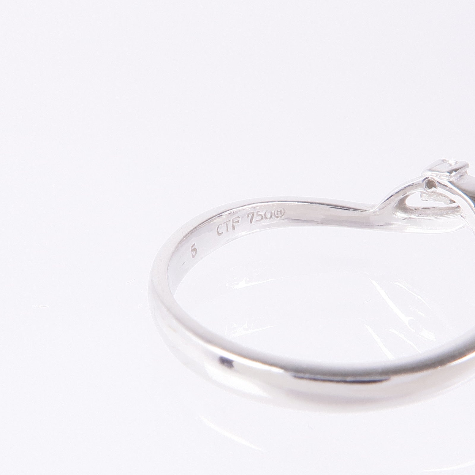 JEWELRY 【激減優惠】18K白金Pearl/Diamond Ring珍珠/鑽石戒指US#6