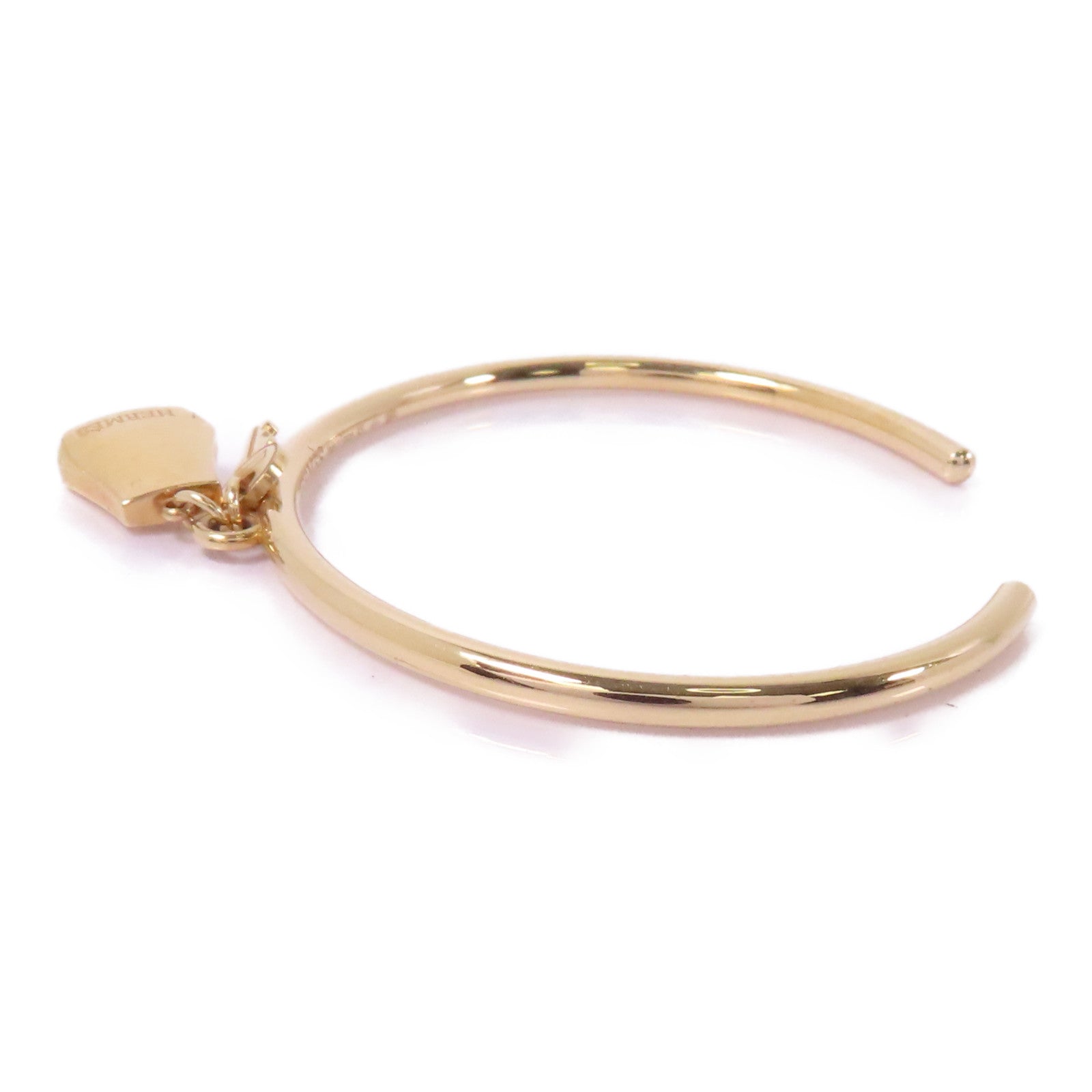 HERMES 18K玫瑰金Kelly Clochette Bracelet XS手鐲金色