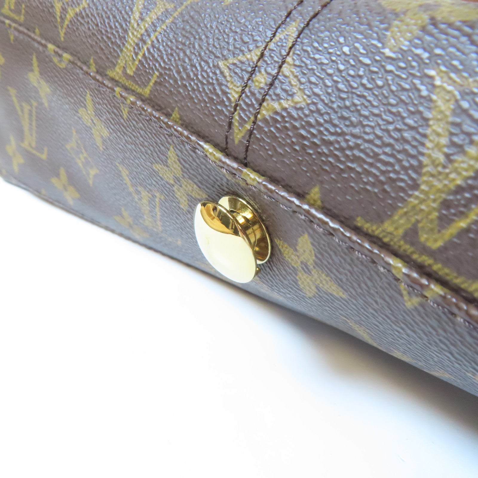 LOUIS VUITTON Monogram Abbeses金扣肩背袋啡色