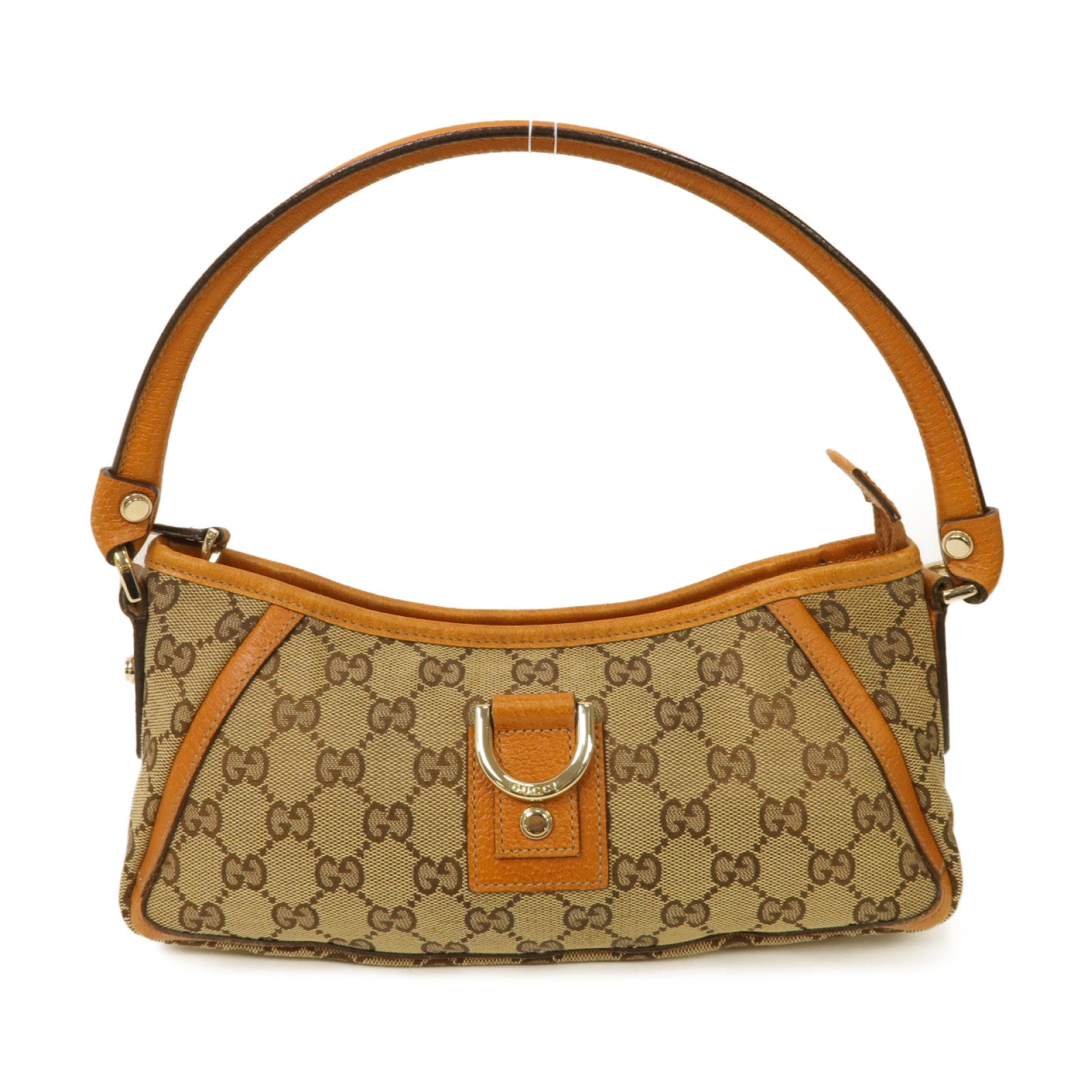 GUCCI 帆布Hand Bag金扣手挽袋橙色