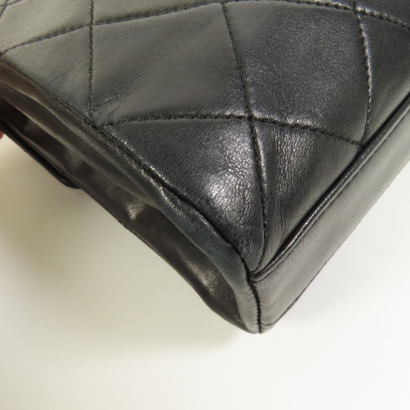 CHANEL 羊皮皮革Vintage Matelasse Shoulder Bag金扣鏈帶肩背袋