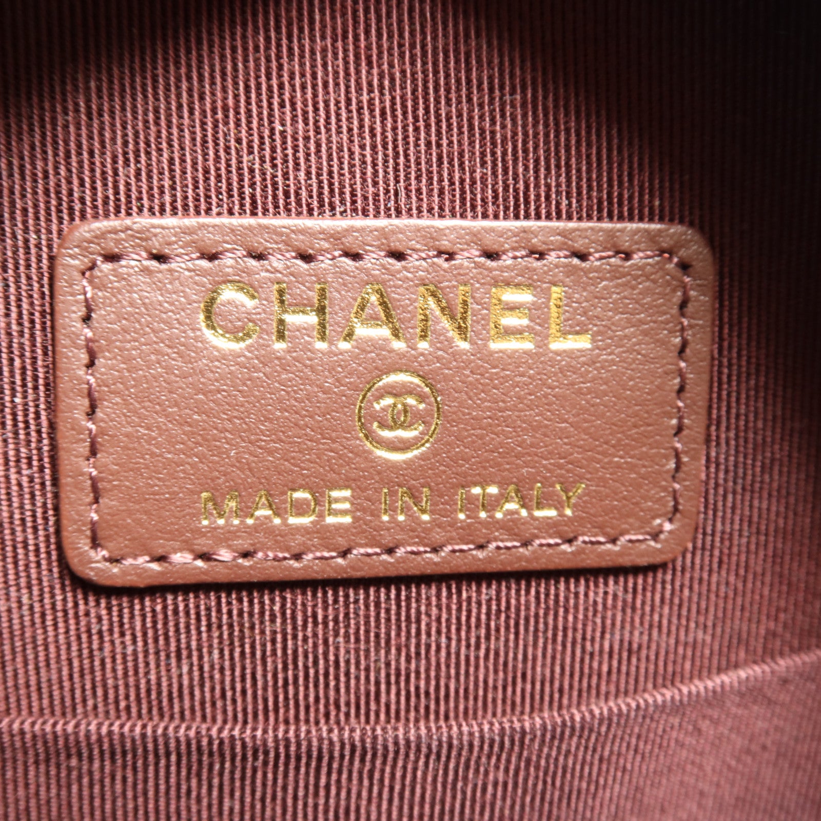 CHANEL 牛皮皮革Shoulder Bag金扣鏈帶肩背袋