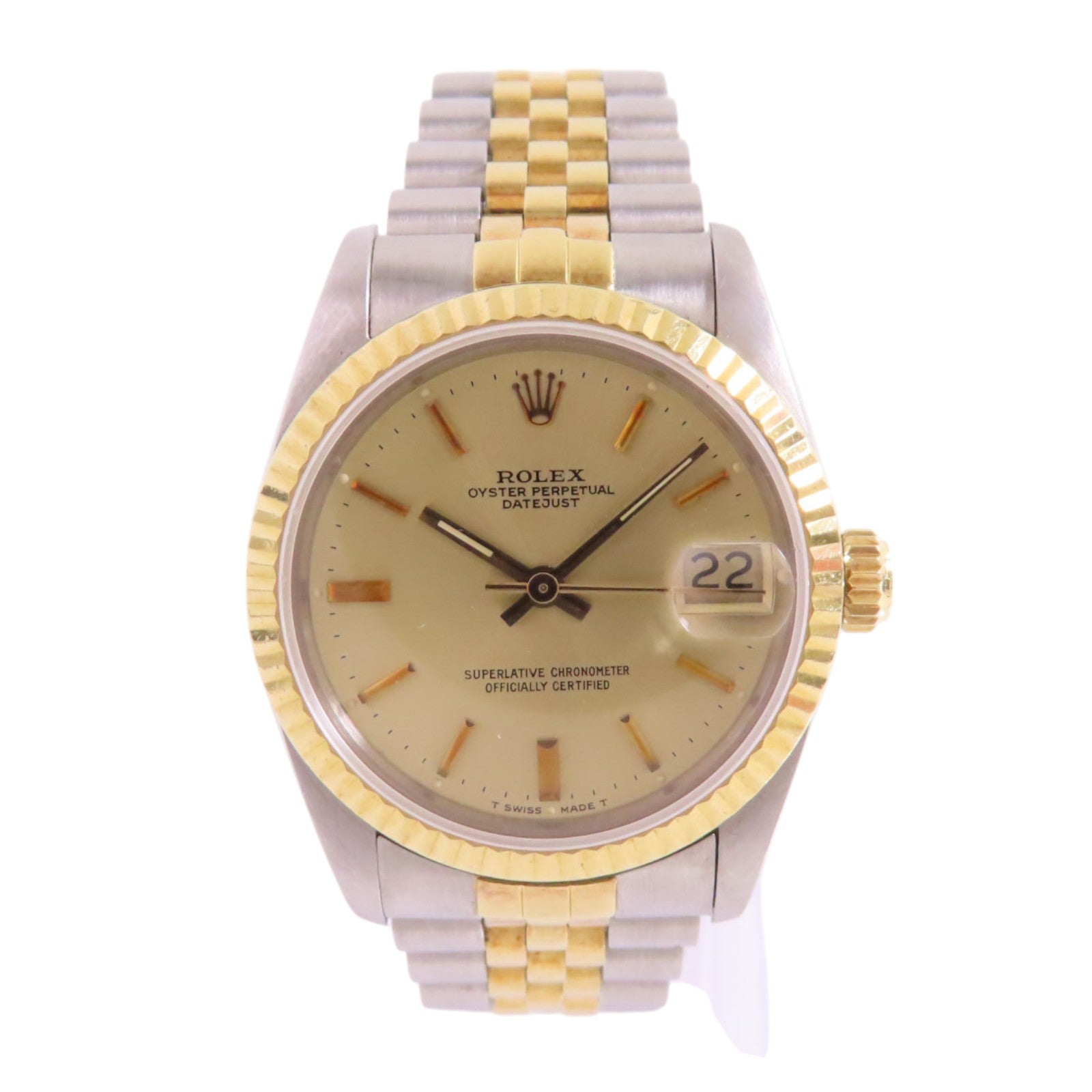 ROLEX Datejust 31mm 68273 Automatic Watch 18K Yellow Gold Stainless Steel