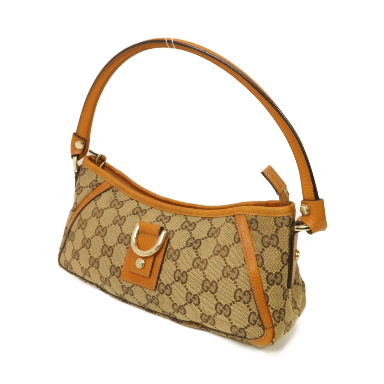 GUCCI 帆布Hand Bag金扣手挽袋橙色