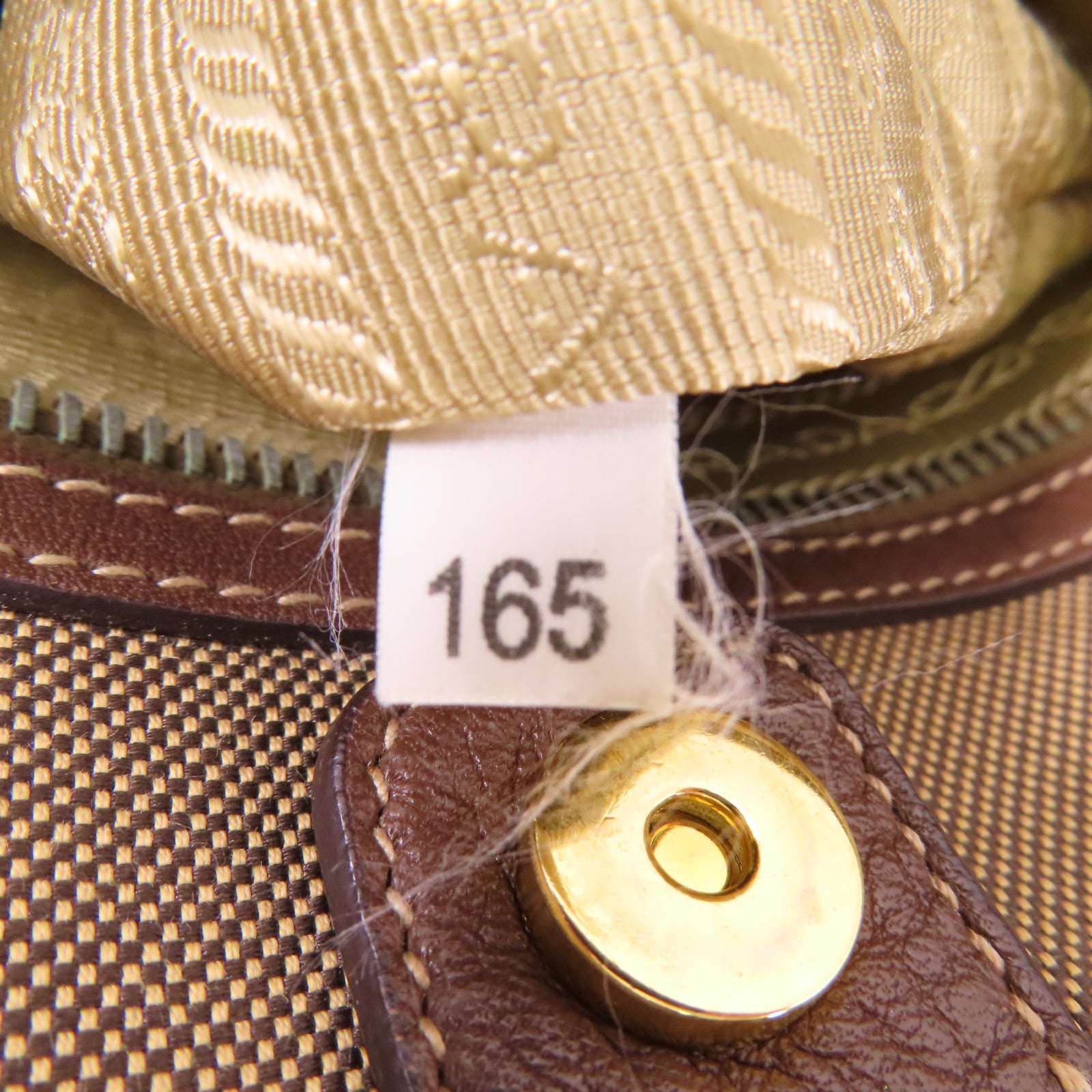 PRADA 【激減優惠】帆布Shoulder Bag金扣肩背袋