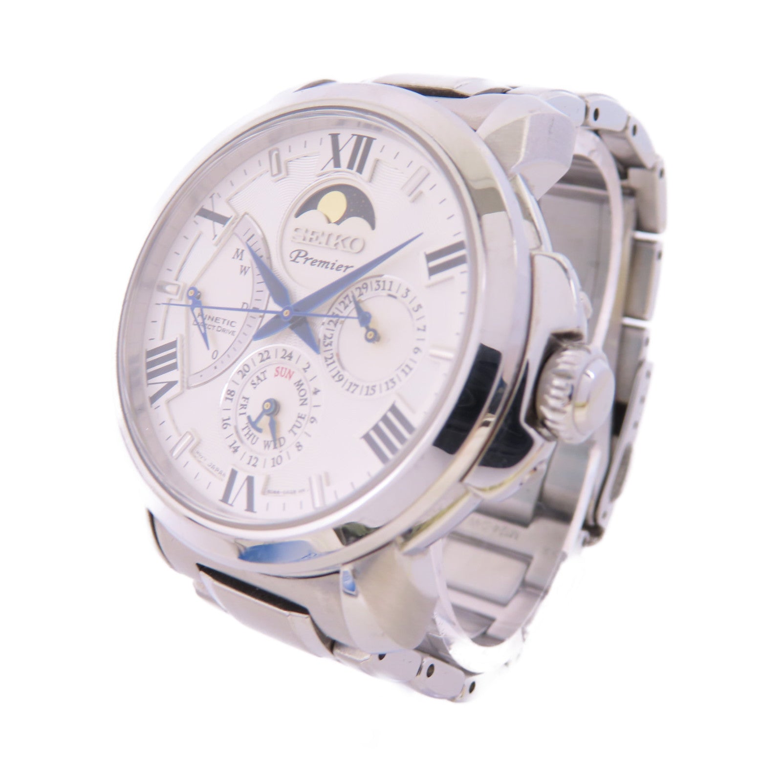 SEIKO Premier不鏽鋼石英機芯手錶貝殼色