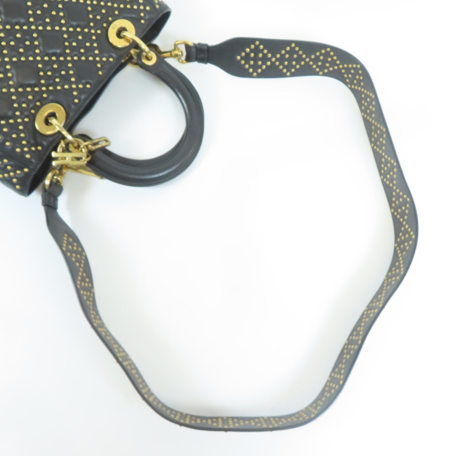 Dior 羊皮皮革Lady Dior金扣手挽肩背兩用袋