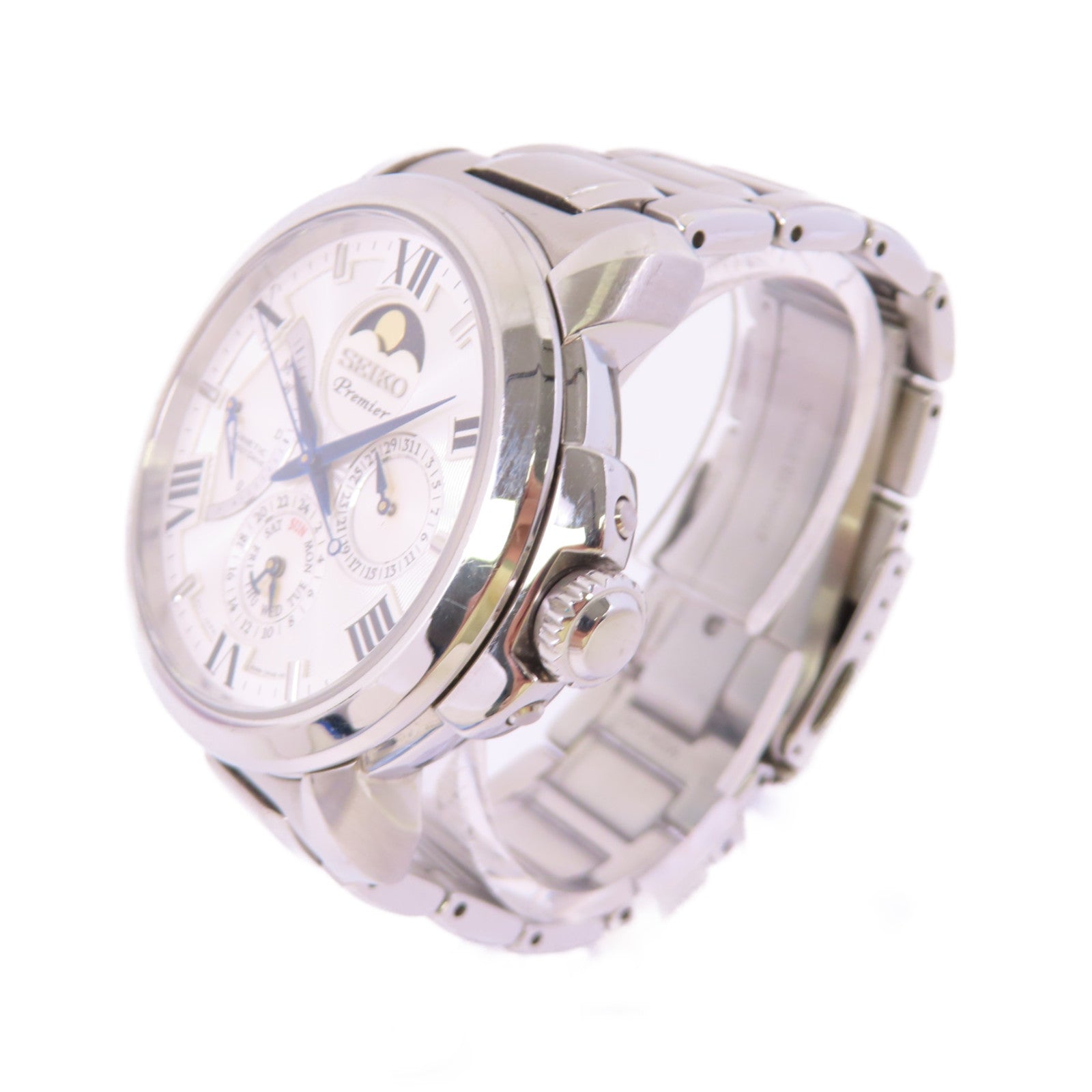 SEIKO Premier不鏽鋼石英機芯手錶貝殼色