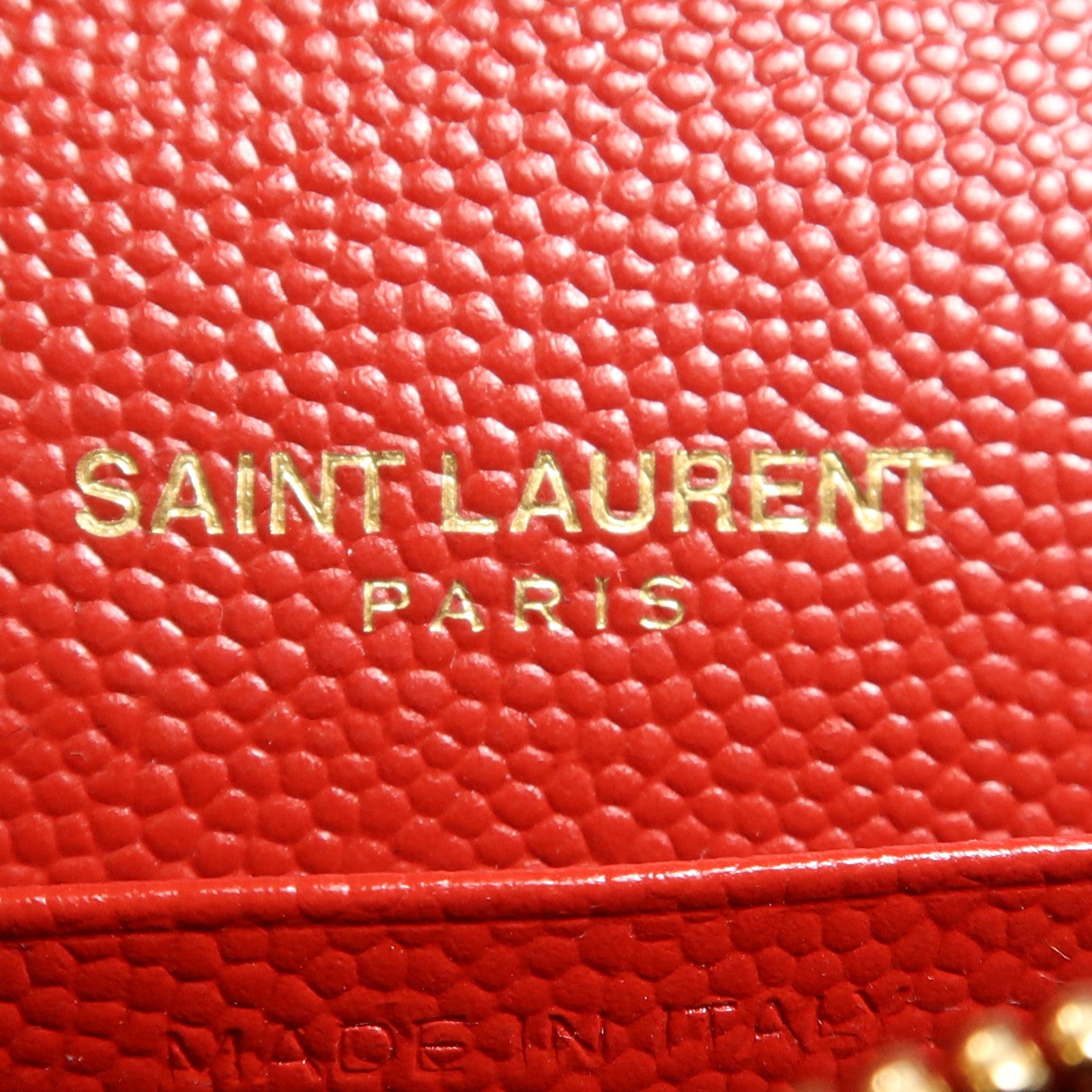 SAINT LAURENT 牛皮皮革Cassandre Envelope金扣鏈帶肩背袋
