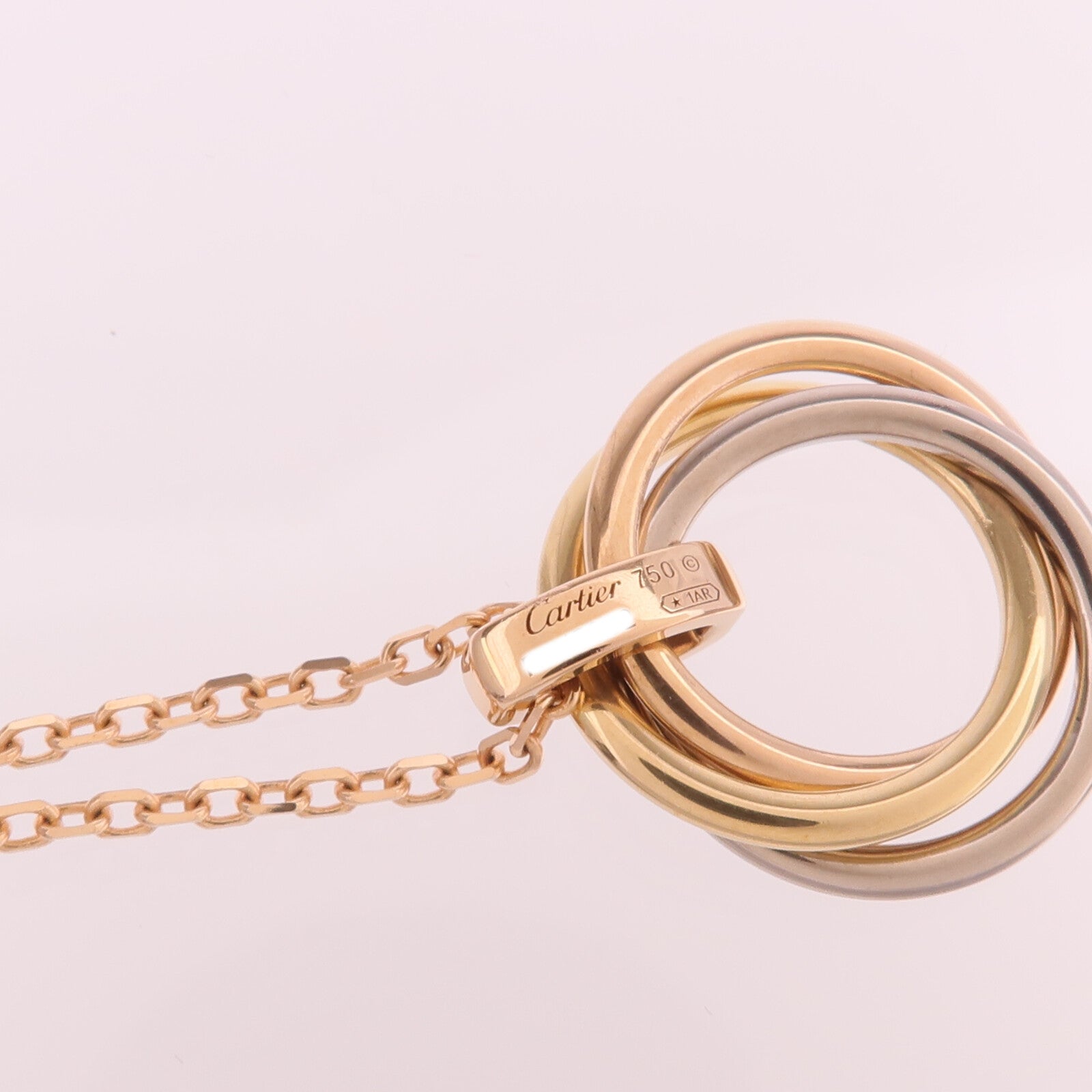 CARTIER 【激減優惠】18K白金/黃金/玫瑰金Trinity Diamond Necklace項鍊