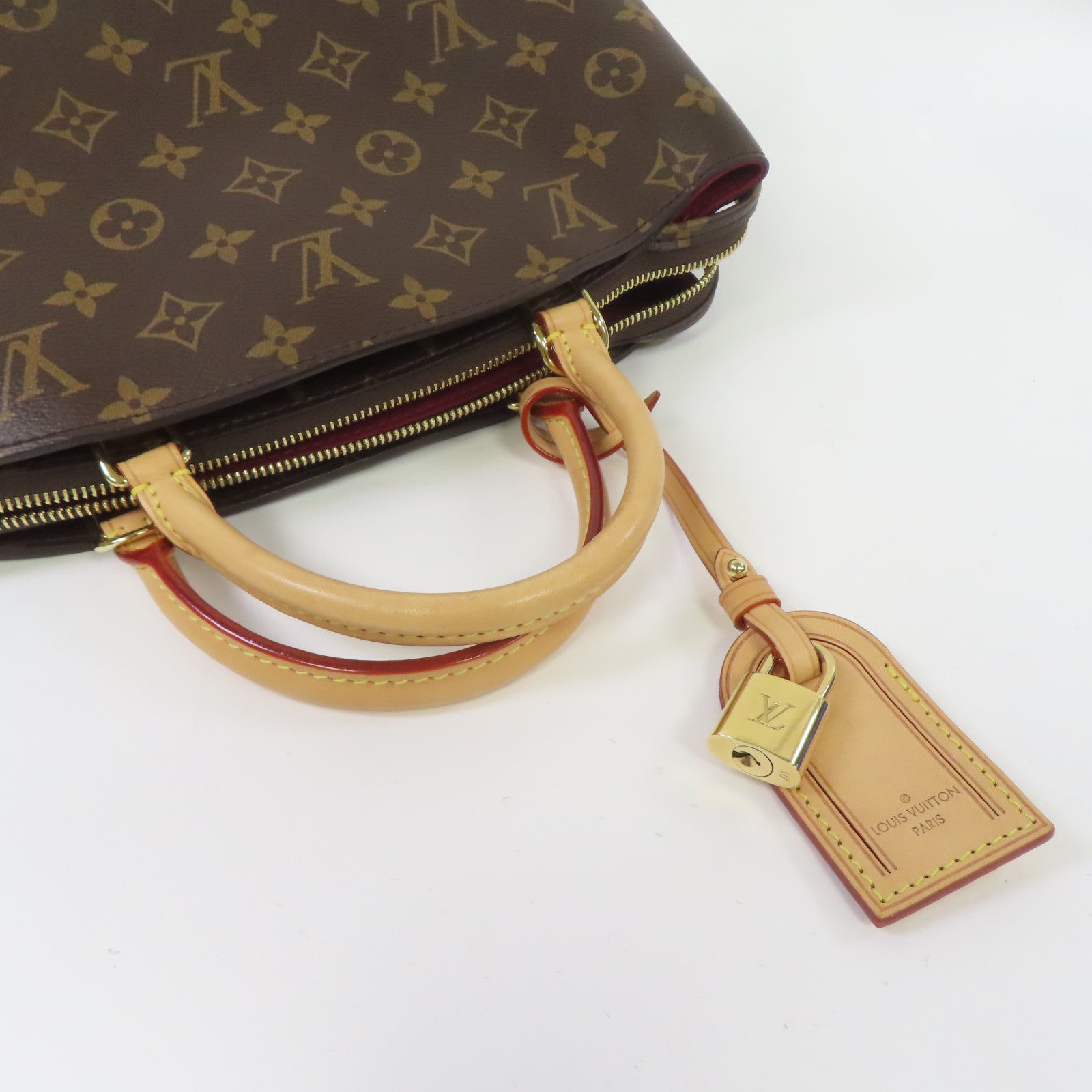 LOUIS VUITTON Monogram Petit Palais PM金扣肩背袋啡色