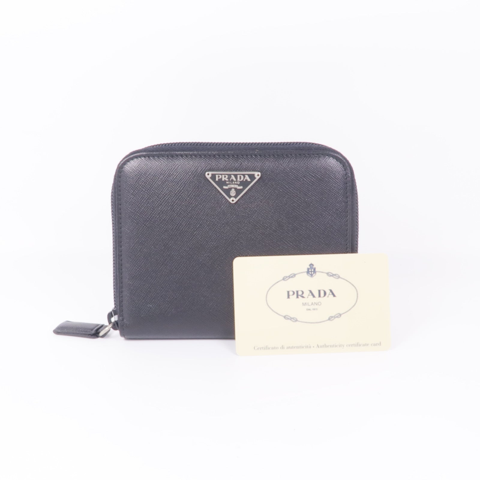 PRADA 牛皮皮革Zipped Wallet錢包