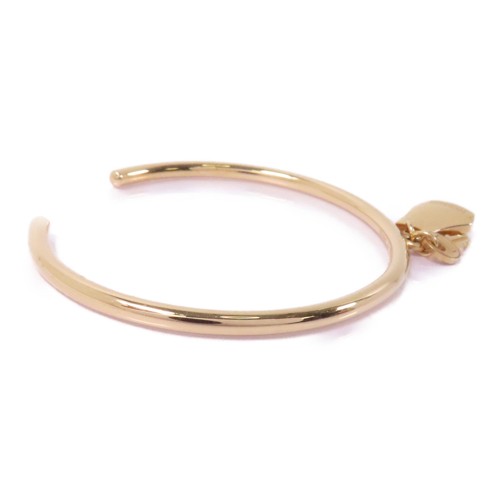 HERMES 18K玫瑰金Kelly Clochette Bracelet XS手鐲金色