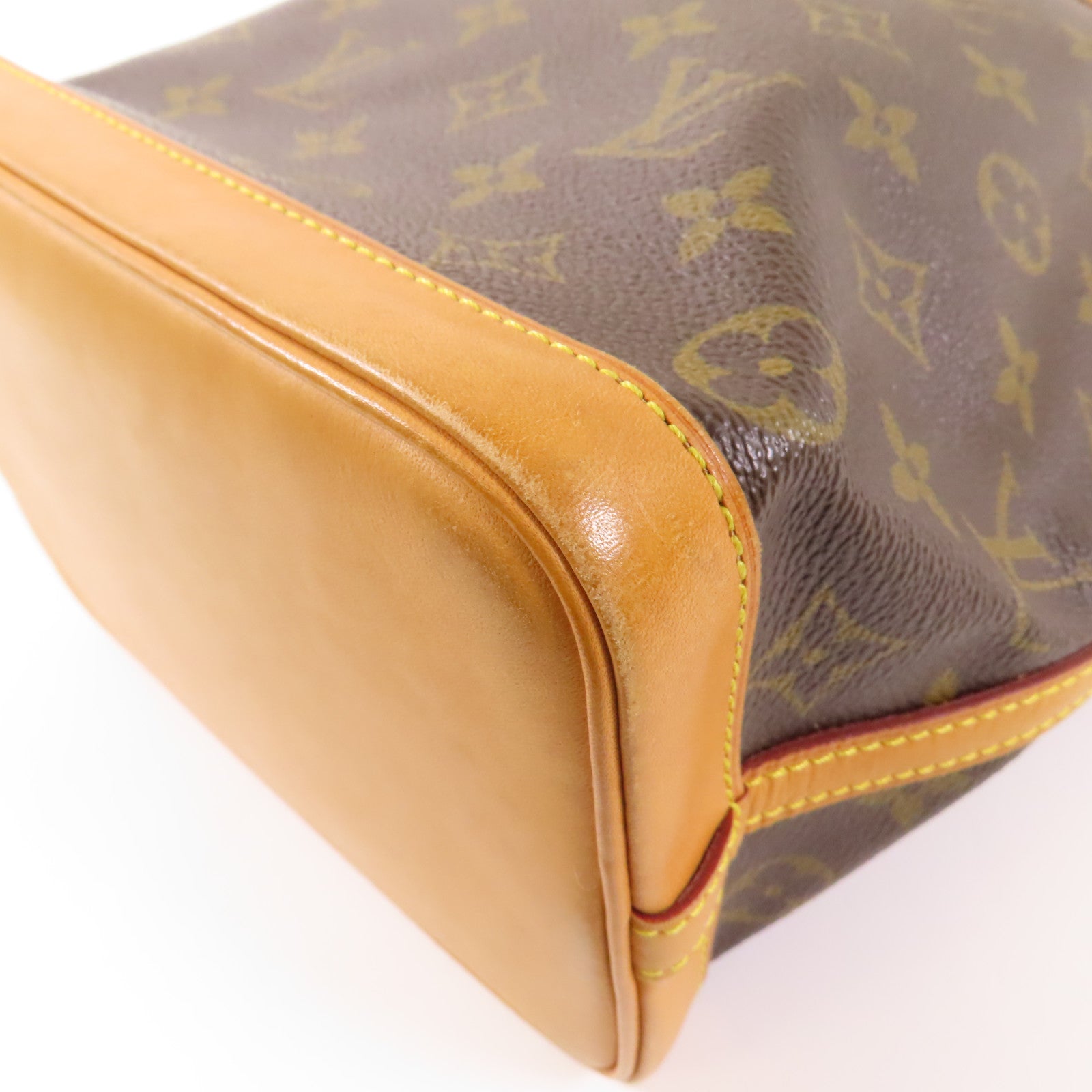 LOUIS VUITTON Monogram Noe BB金扣肩背袋棕色