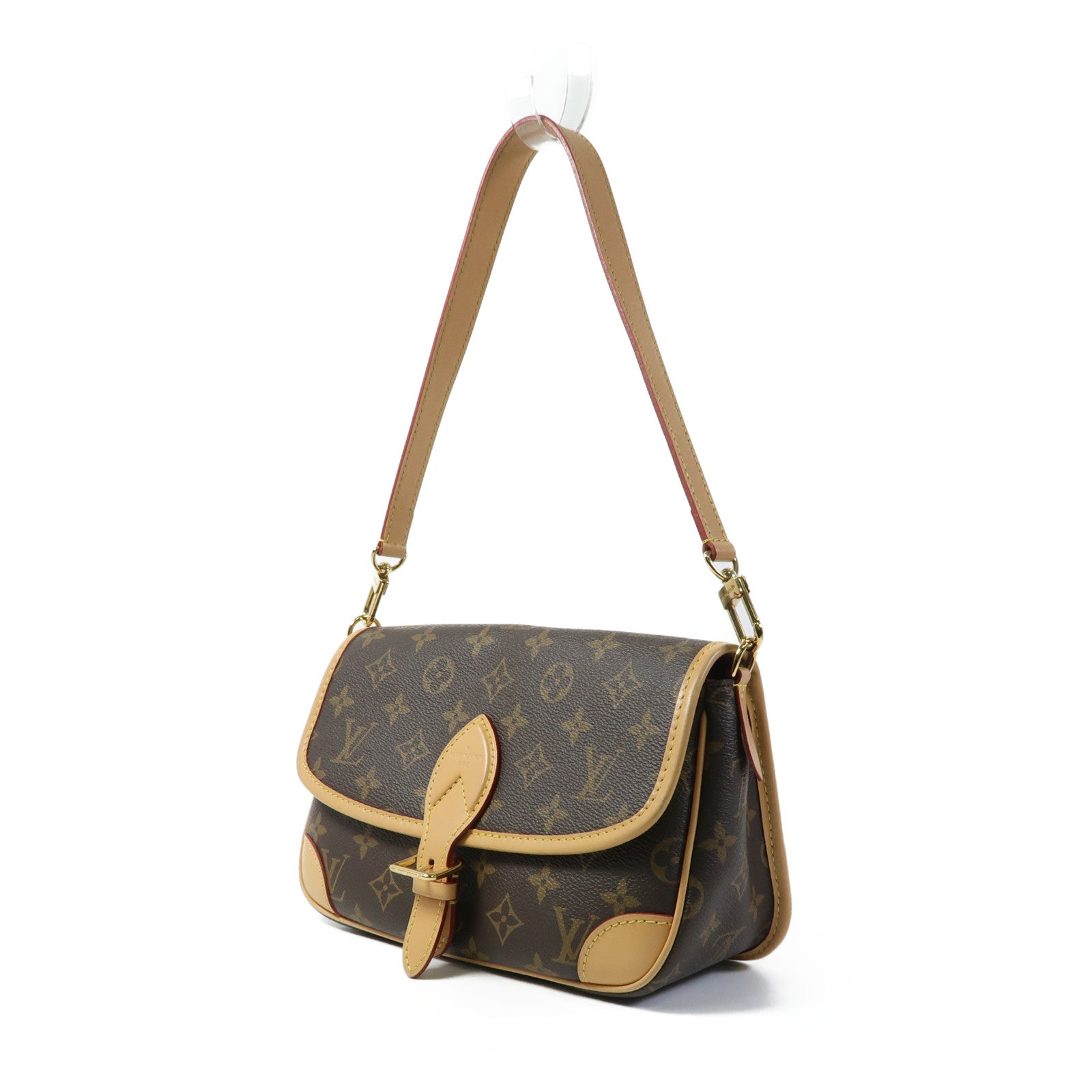 LOUIS VUITTON Monogram Diane金扣手挽肩背兩用袋