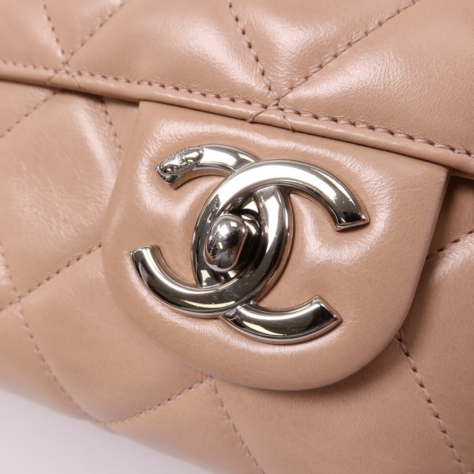 CHANEL 羊皮皮革Chain Shoulder Bag鏈帶肩背袋