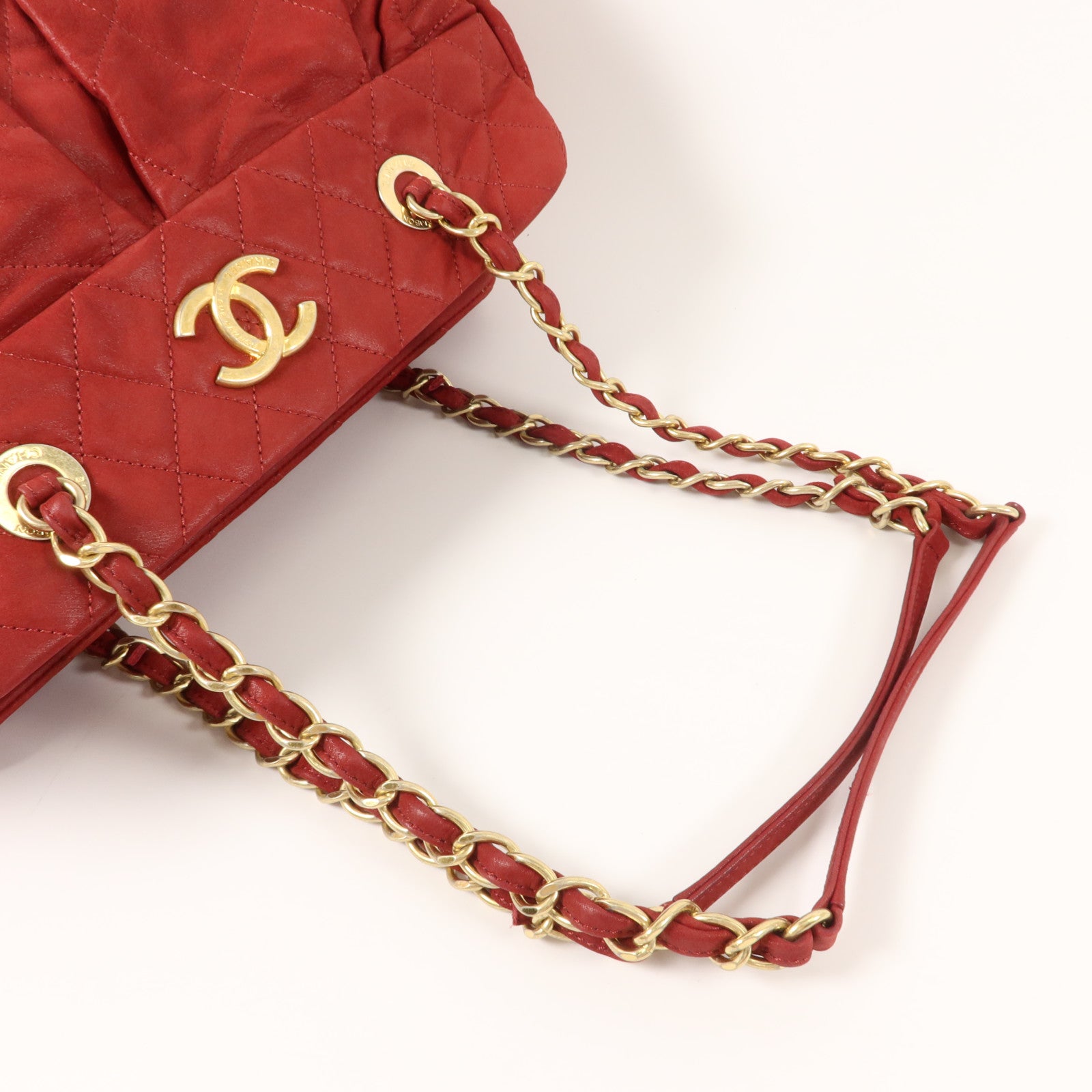 CHANEL 羊皮皮革Shoulder Bag鏈帶肩背袋
