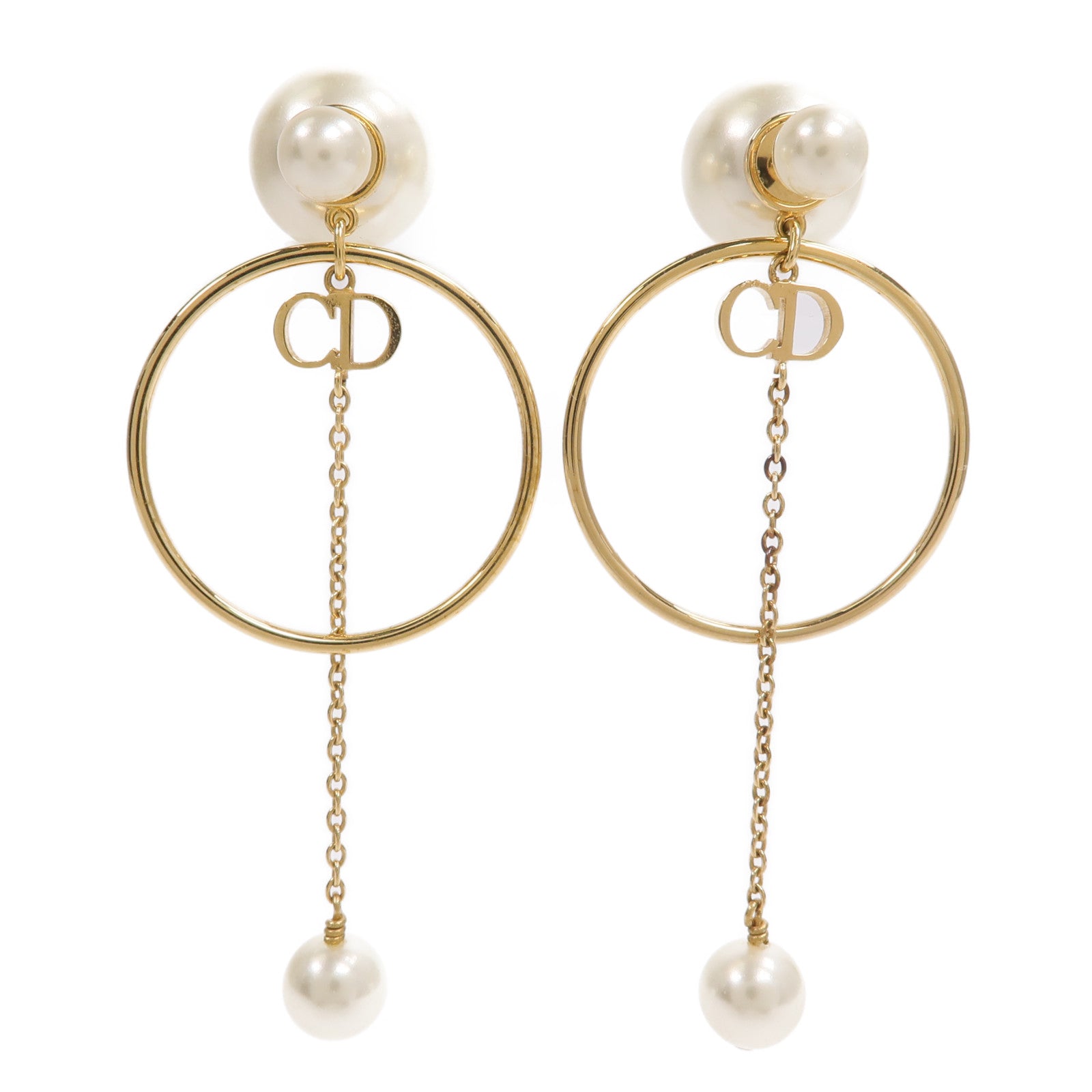 Dior 金屬/樹脂Tribales Earrings耳環