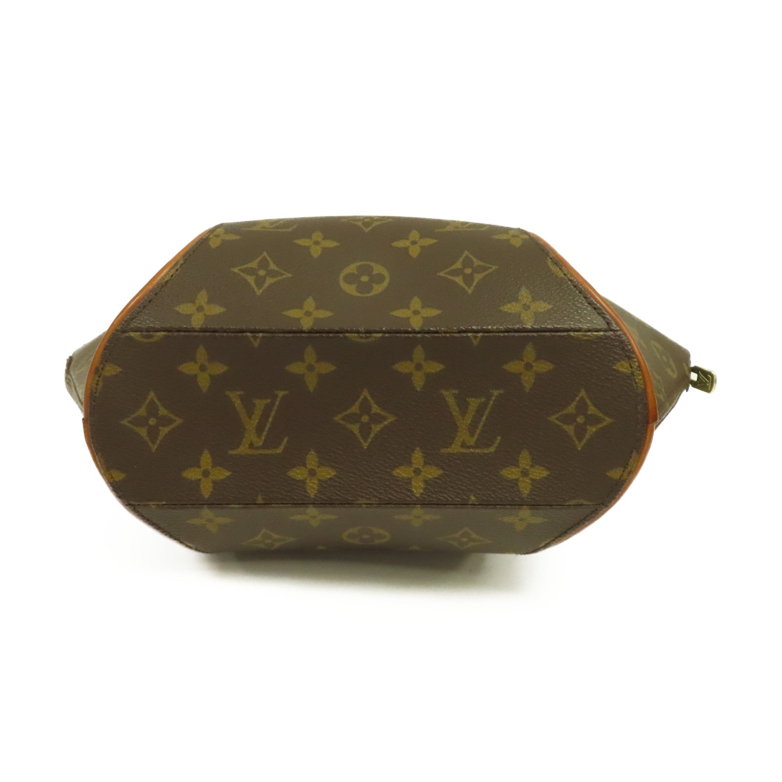 LOUIS VUITTON Monogram Ellipse PM金扣手挽袋啡色