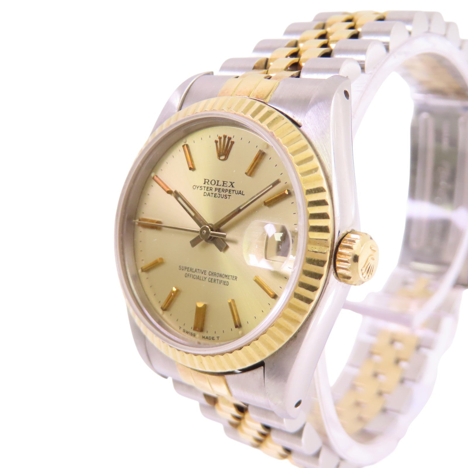 ROLEX Datejust 31mm 68273 Automatic Watch 18K Yellow Gold Stainless Steel