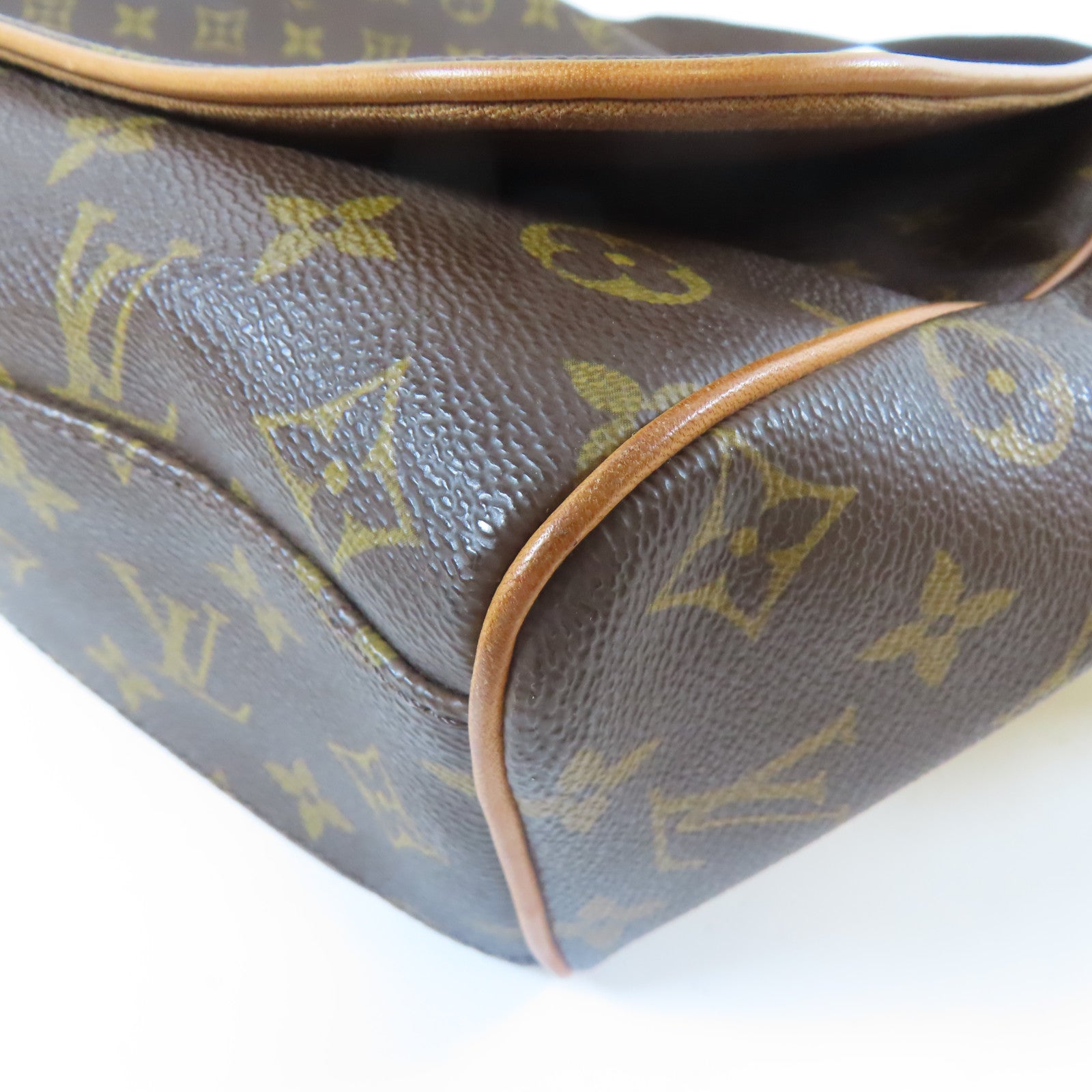 LOUIS VUITTON Monogram Abbeses金扣肩背袋啡色