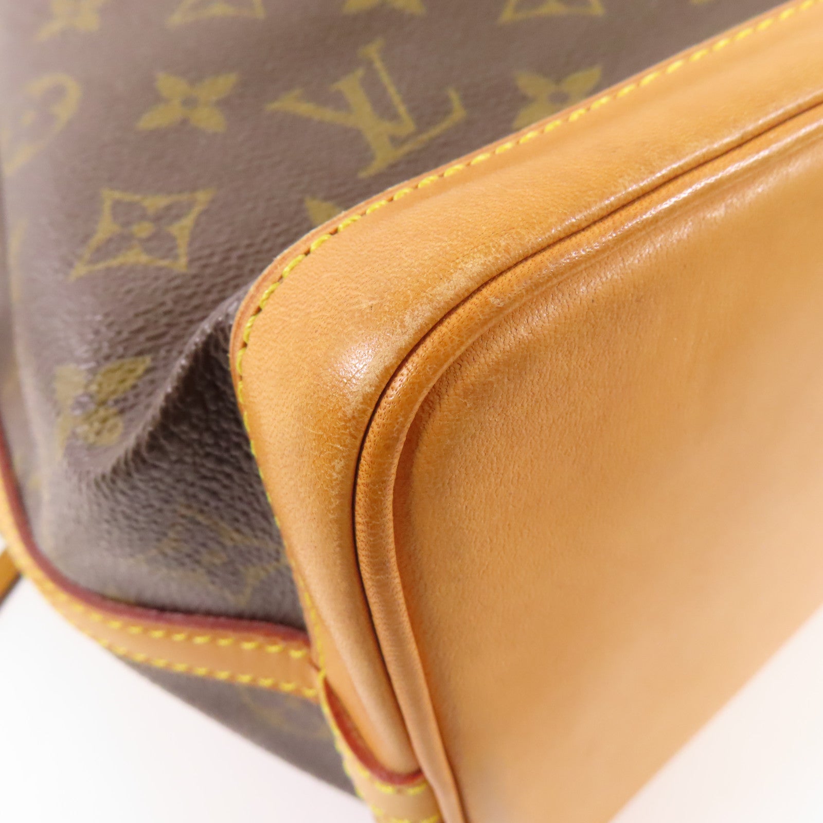 LOUIS VUITTON Monogram Noe BB金扣肩背袋棕色
