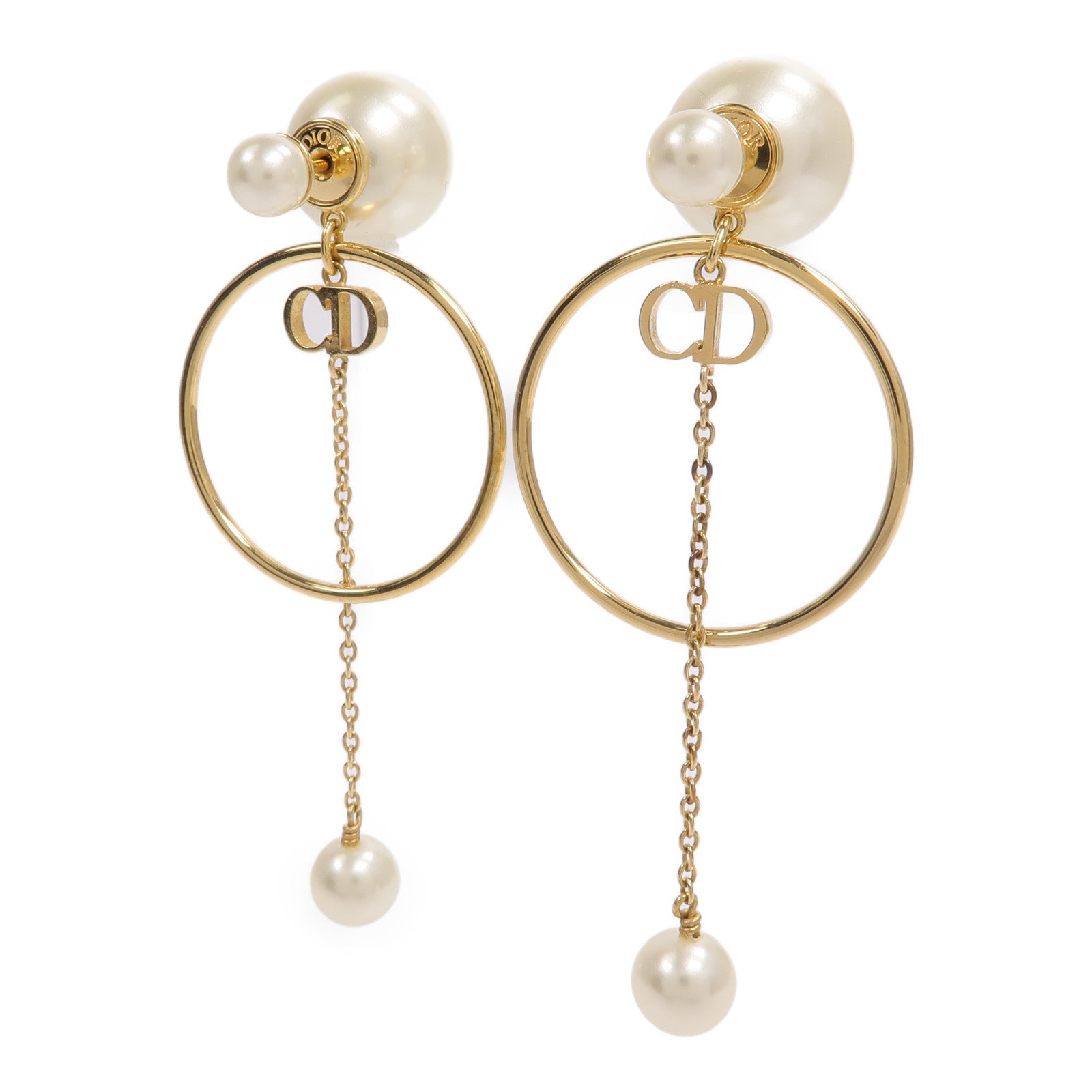 Dior 金屬/樹脂Tribales Earrings耳環