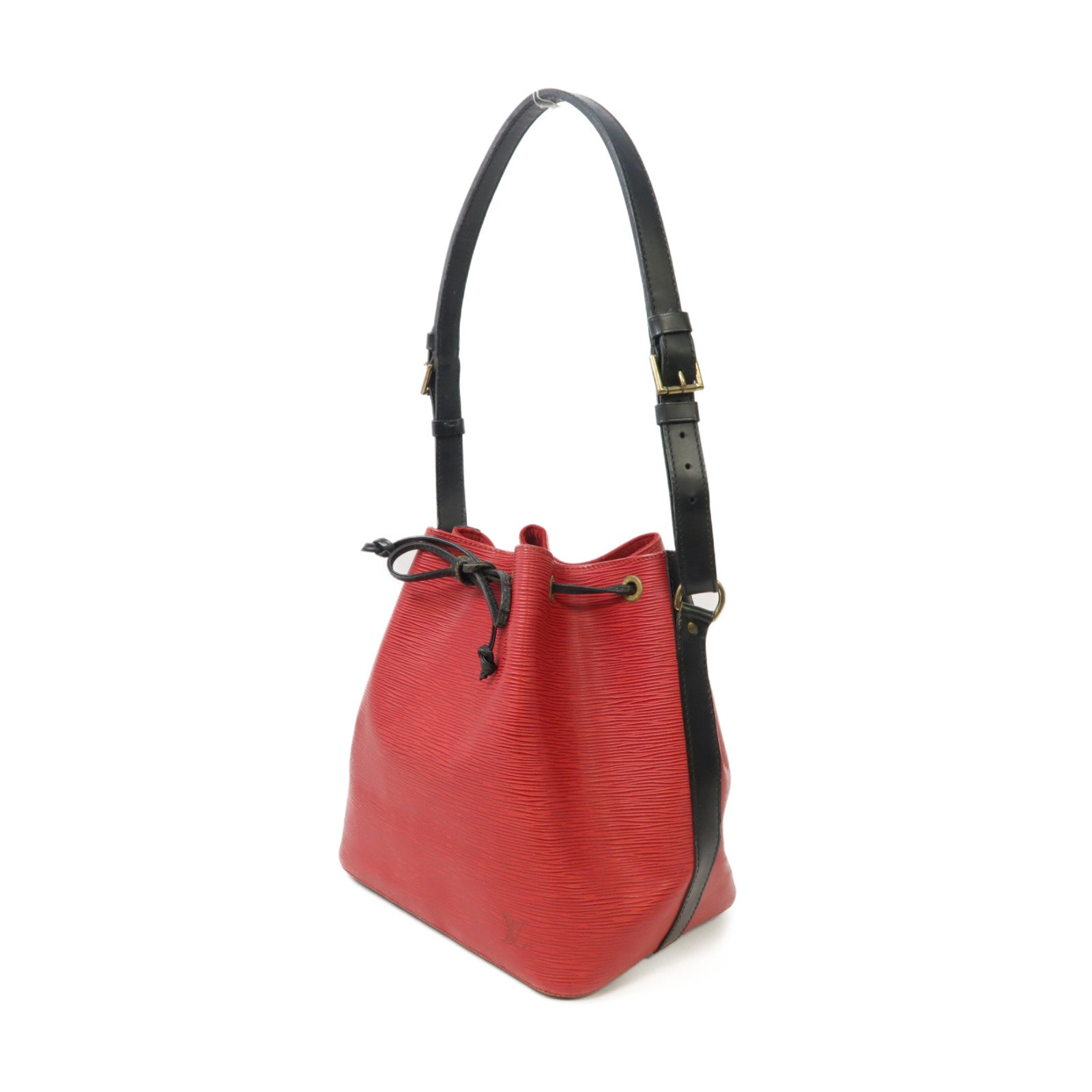 LOUIS VUITTON 【激減優惠】Epi Petit Noé金扣肩背袋紅色